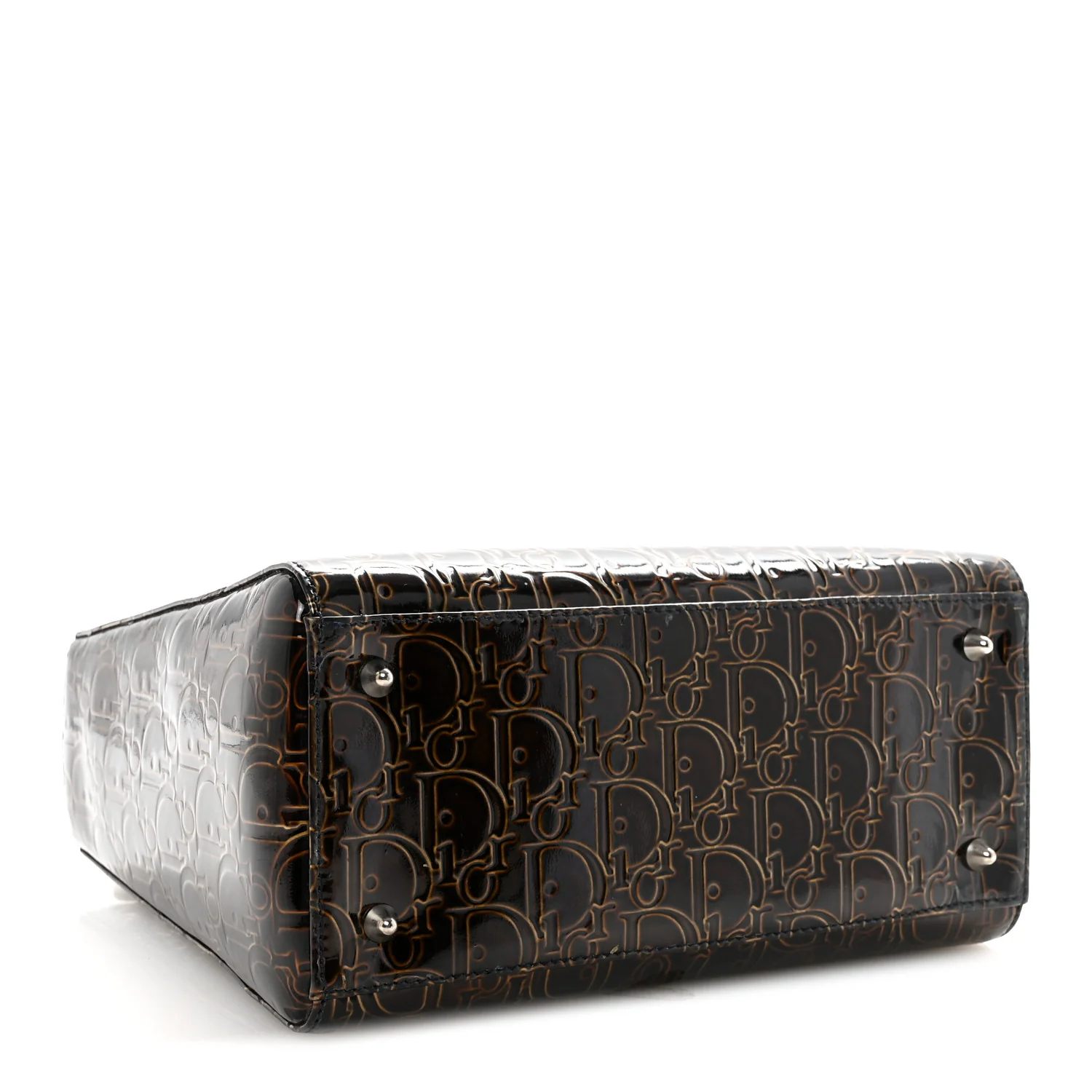 Patent Ultimate Medium Lady Dior Brown - Image 4