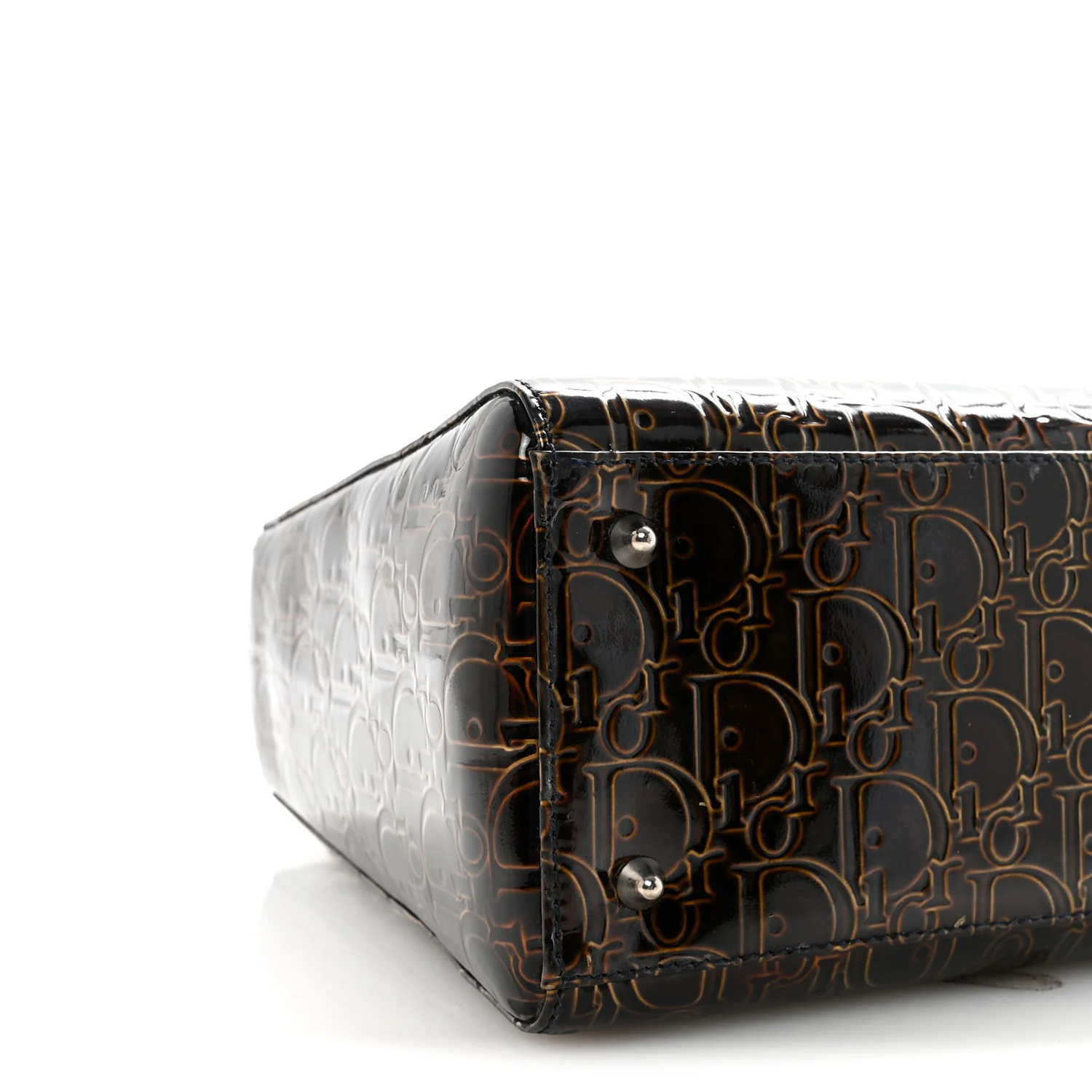 Patent Ultimate Medium Lady Dior Brown - Image 8