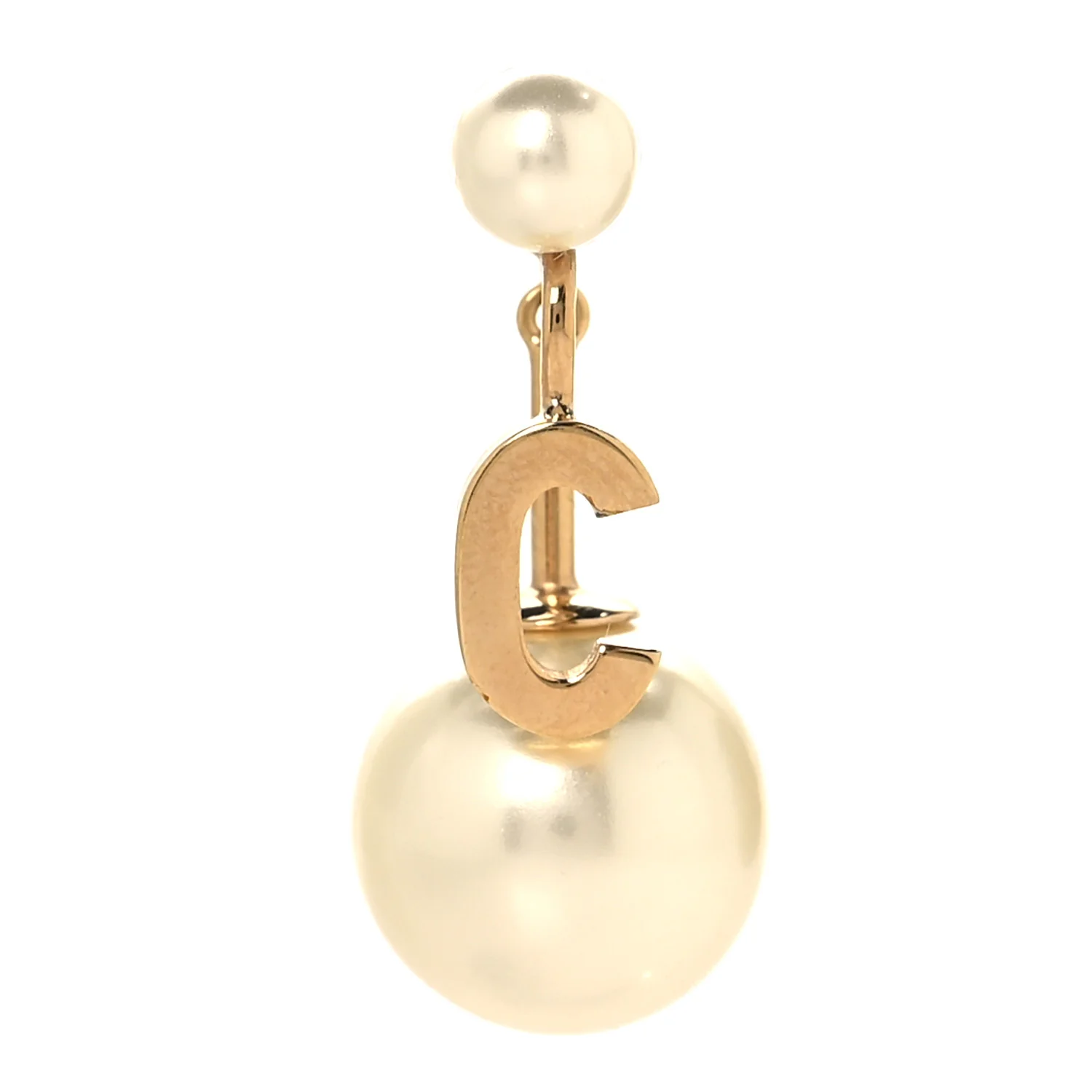 Pearl My ABCDior C Tribale Earring Gold