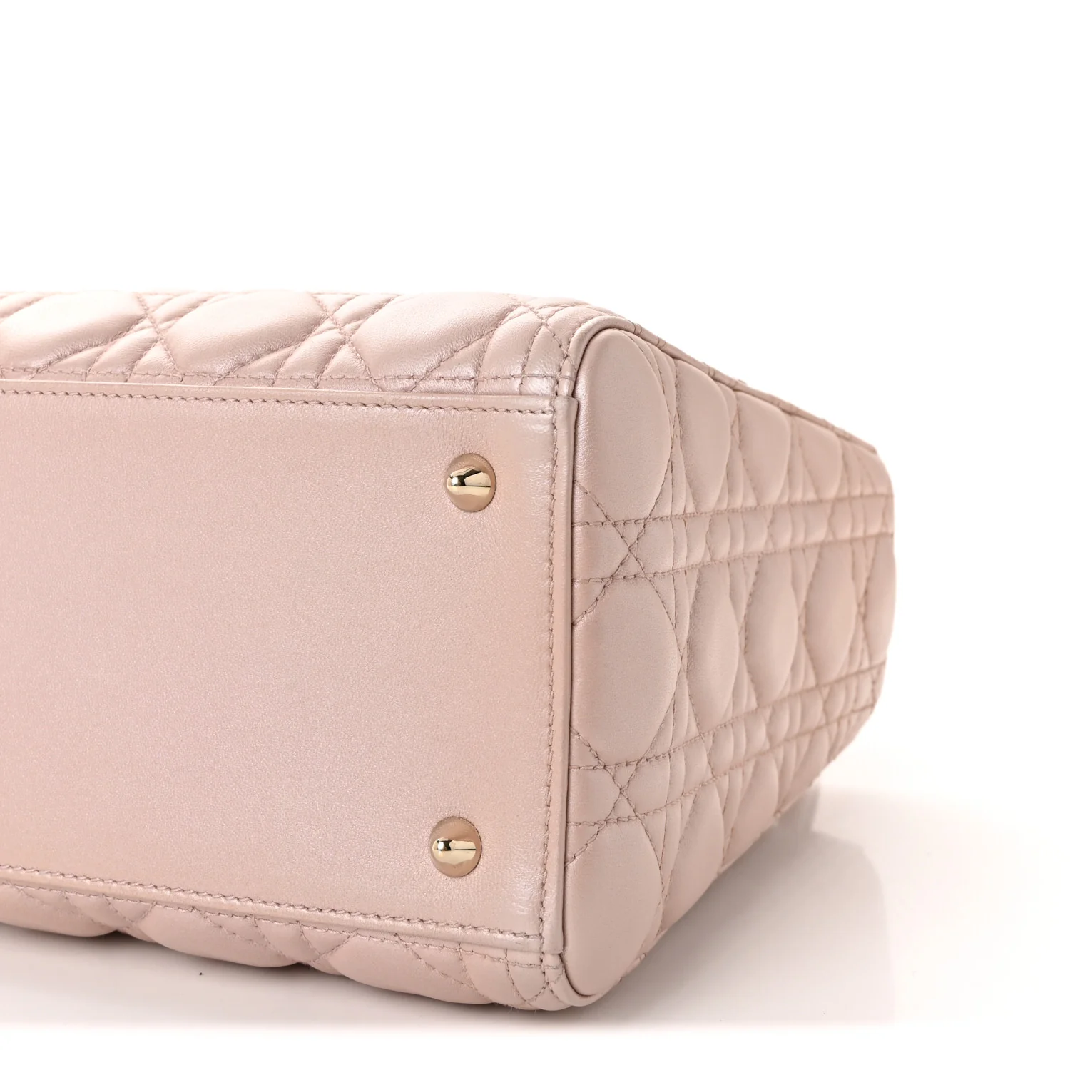 Pearly Lambskin Cannage Medium Lady Dior Lotus - Image 10