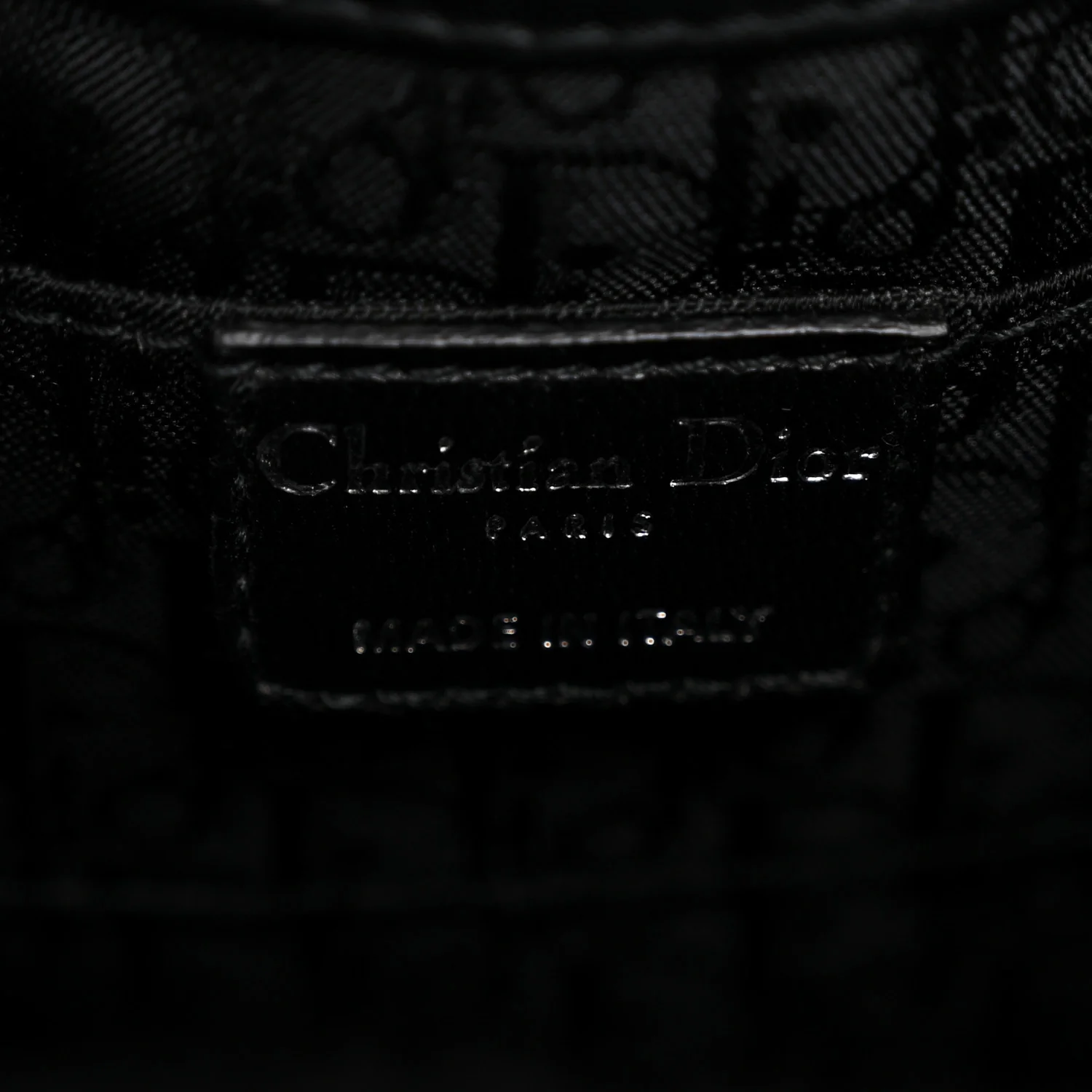 Pony Hair Cannage Drawstring Bag Black - Image 6
