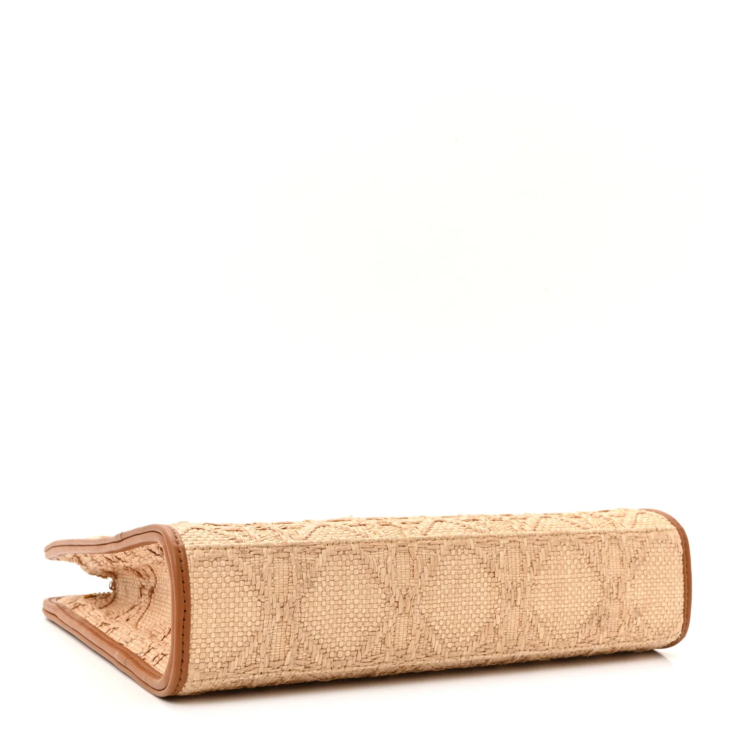 Raffia Cannage 30 Montaigne Dea Pouch Natural - Image 3