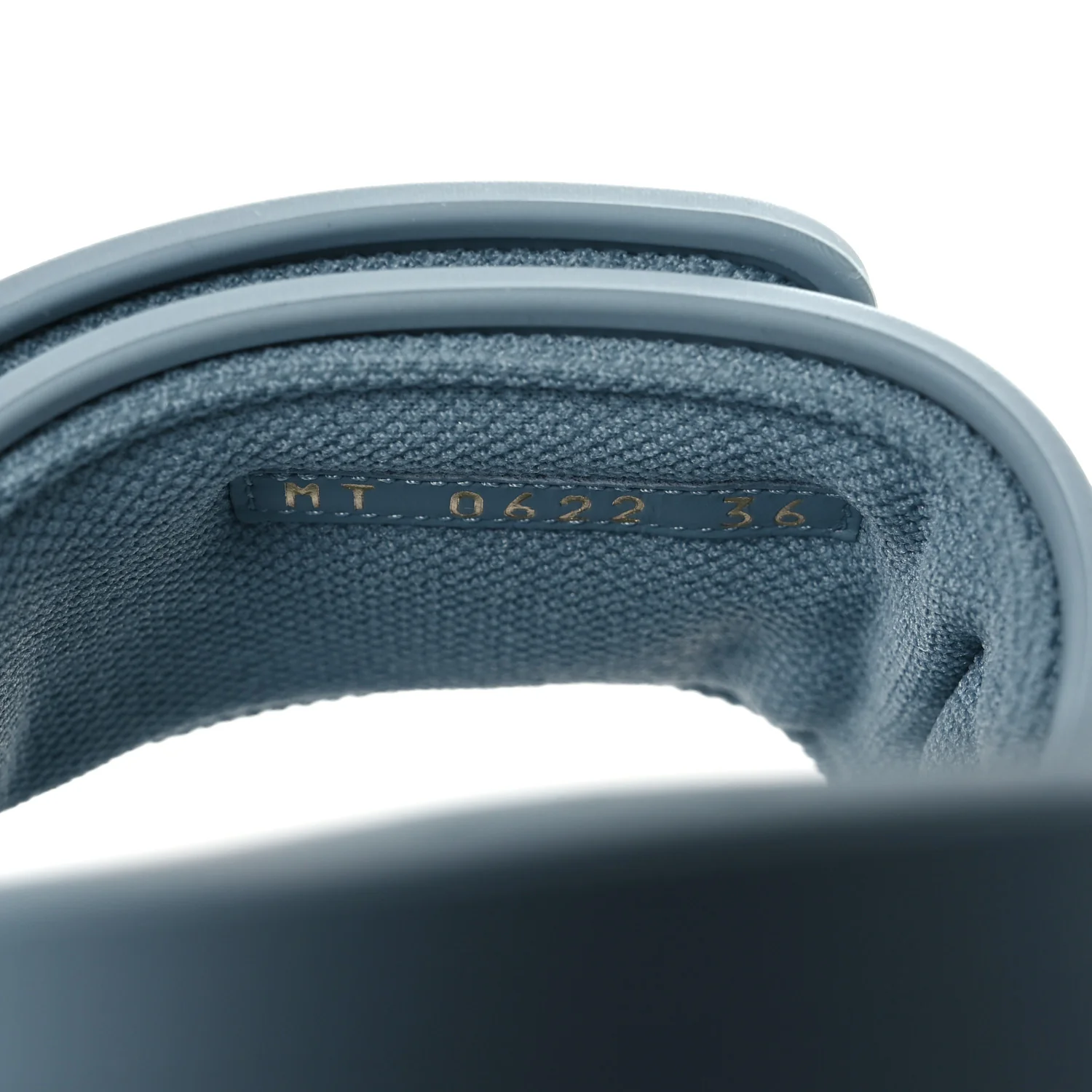 Rubber Macrocannage Dio(r)evolution Slide Sandals 36 Bracing Blue - Image 10