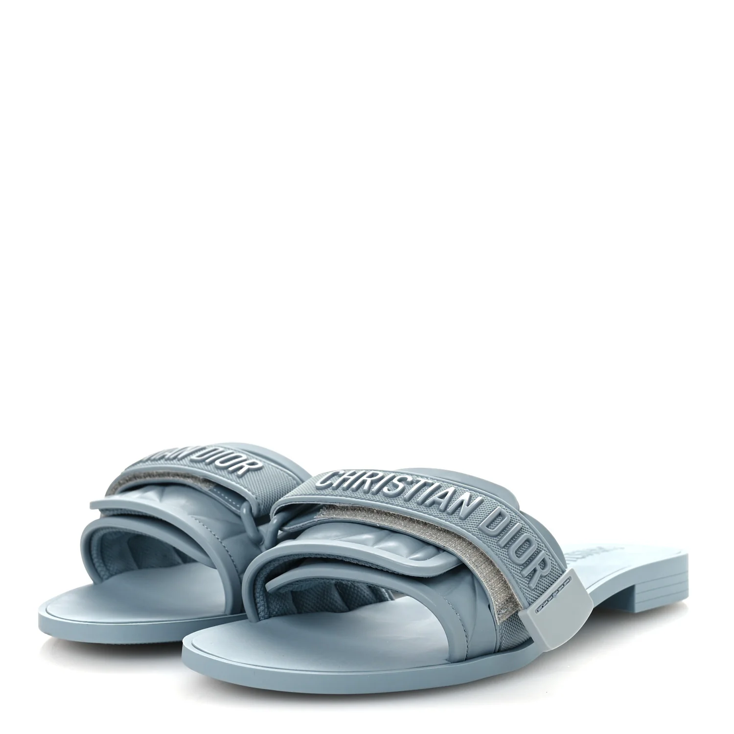 Rubber Macrocannage Dio(r)evolution Slide Sandals 36 Bracing Blue - Image 4