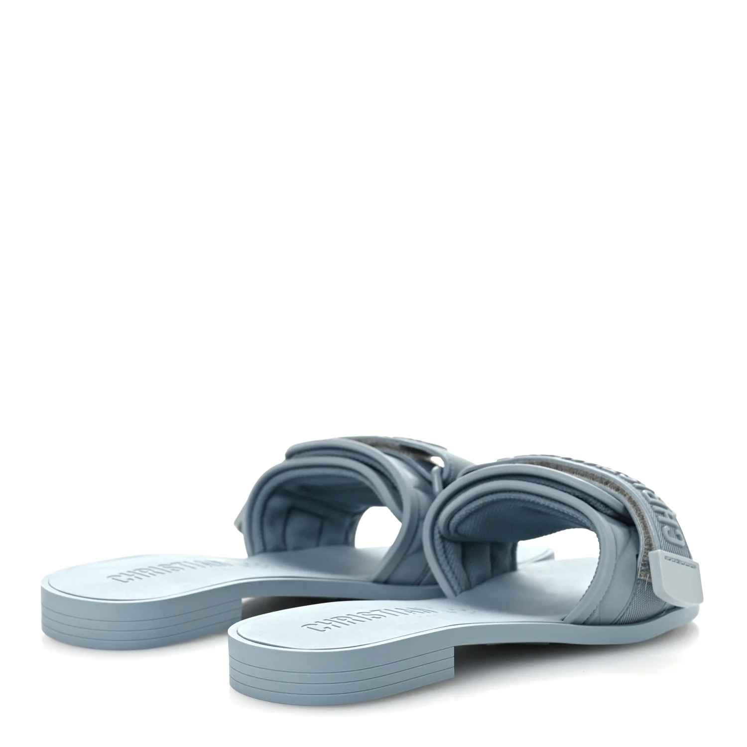Rubber Macrocannage Dio(r)evolution Slide Sandals 36 Bracing Blue - Image 5