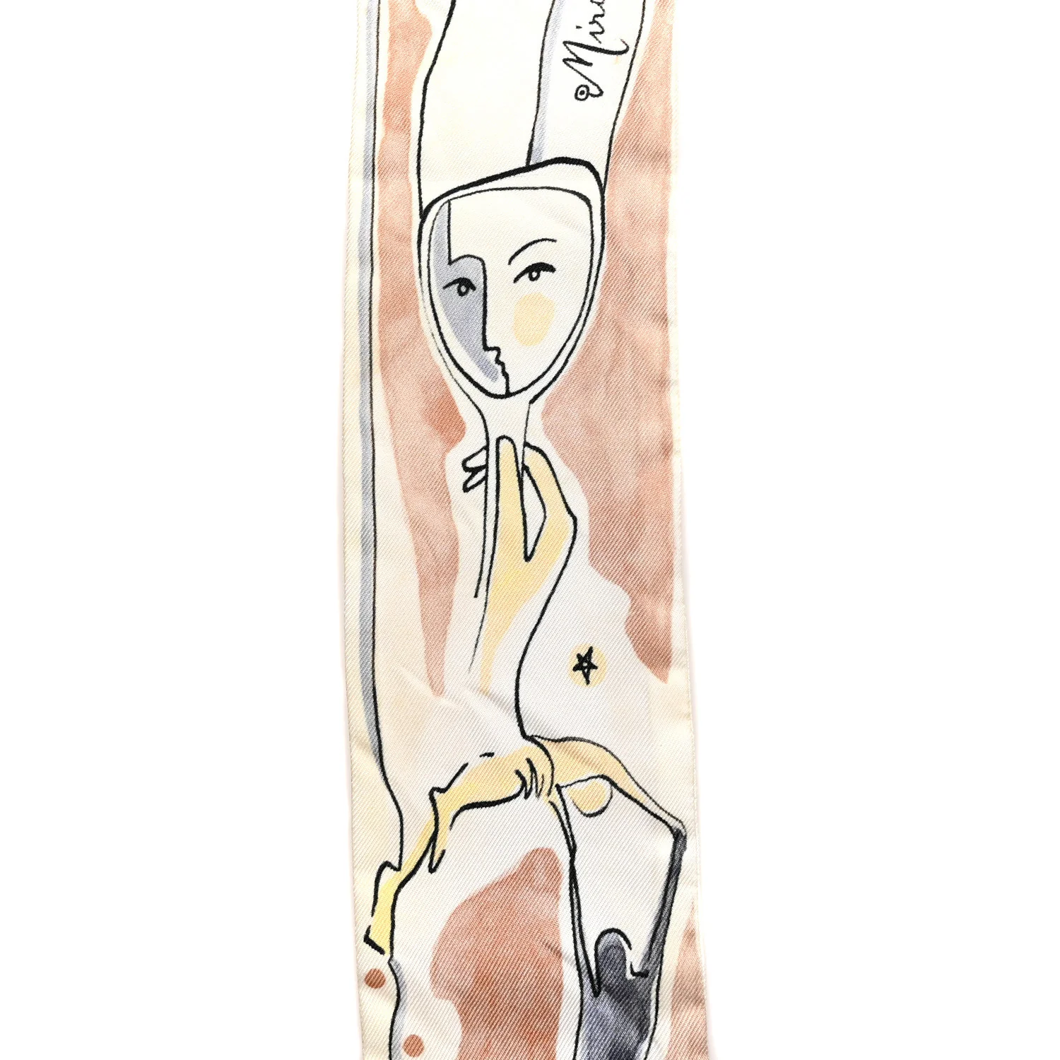 Silk Mitzah ABCDIOR "M" Scarf Pink - Image 3