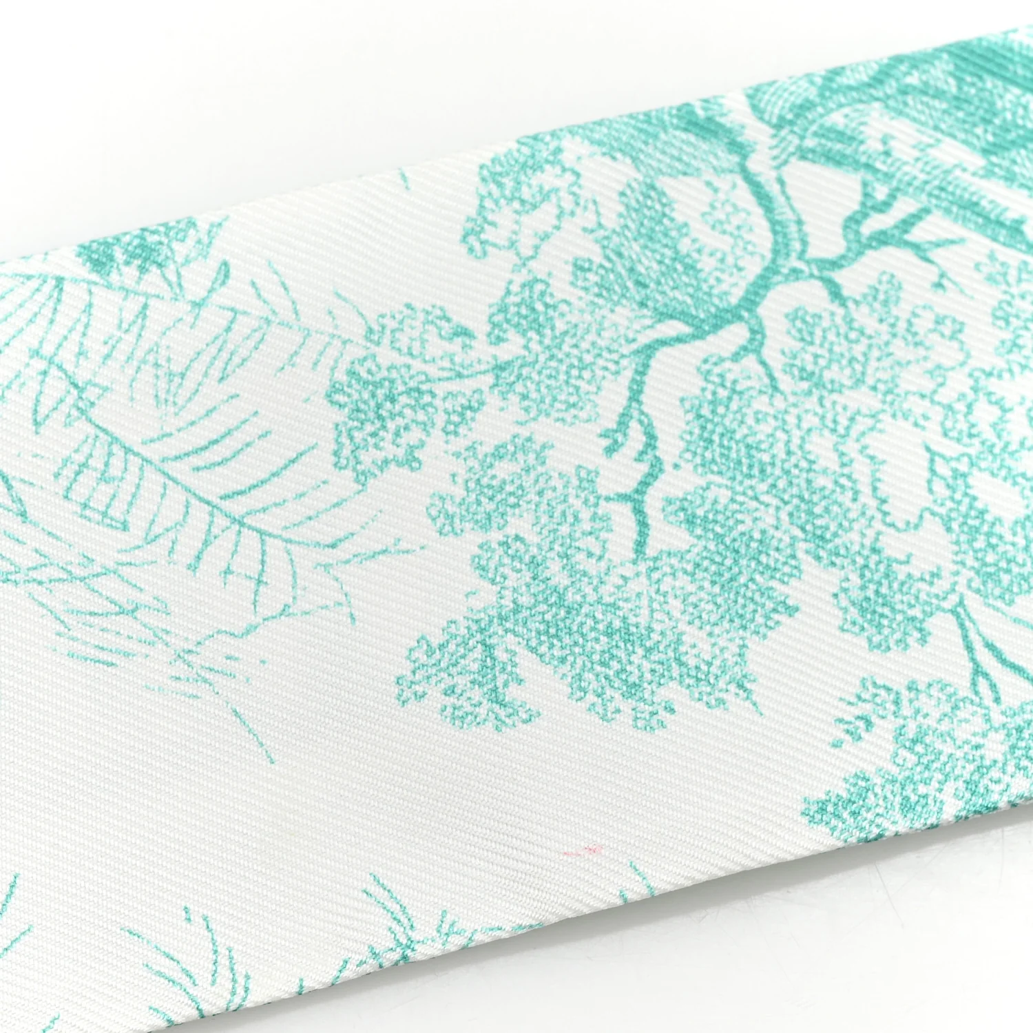 Silk Toile De Jouy Mitzah Scarf Green - Image 4