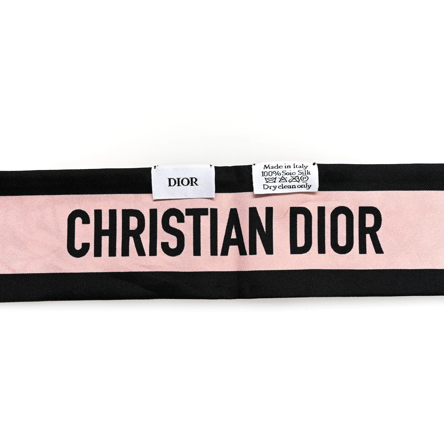 Silk Twill D-Floral Mitzah Scarf White Pink Multicolor - Image 3