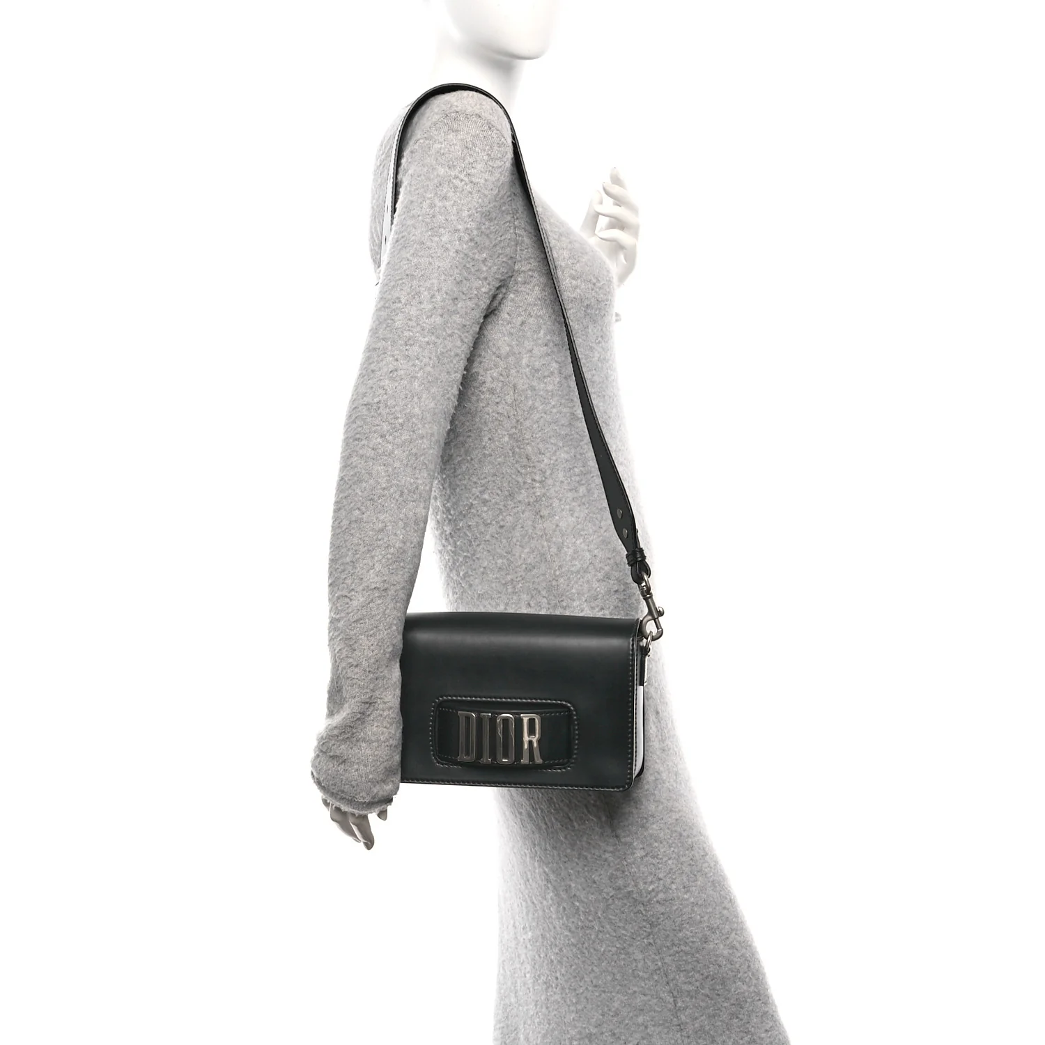 Smooth Calfskin Dio(r)evolution Flap Bag Black - Image 2
