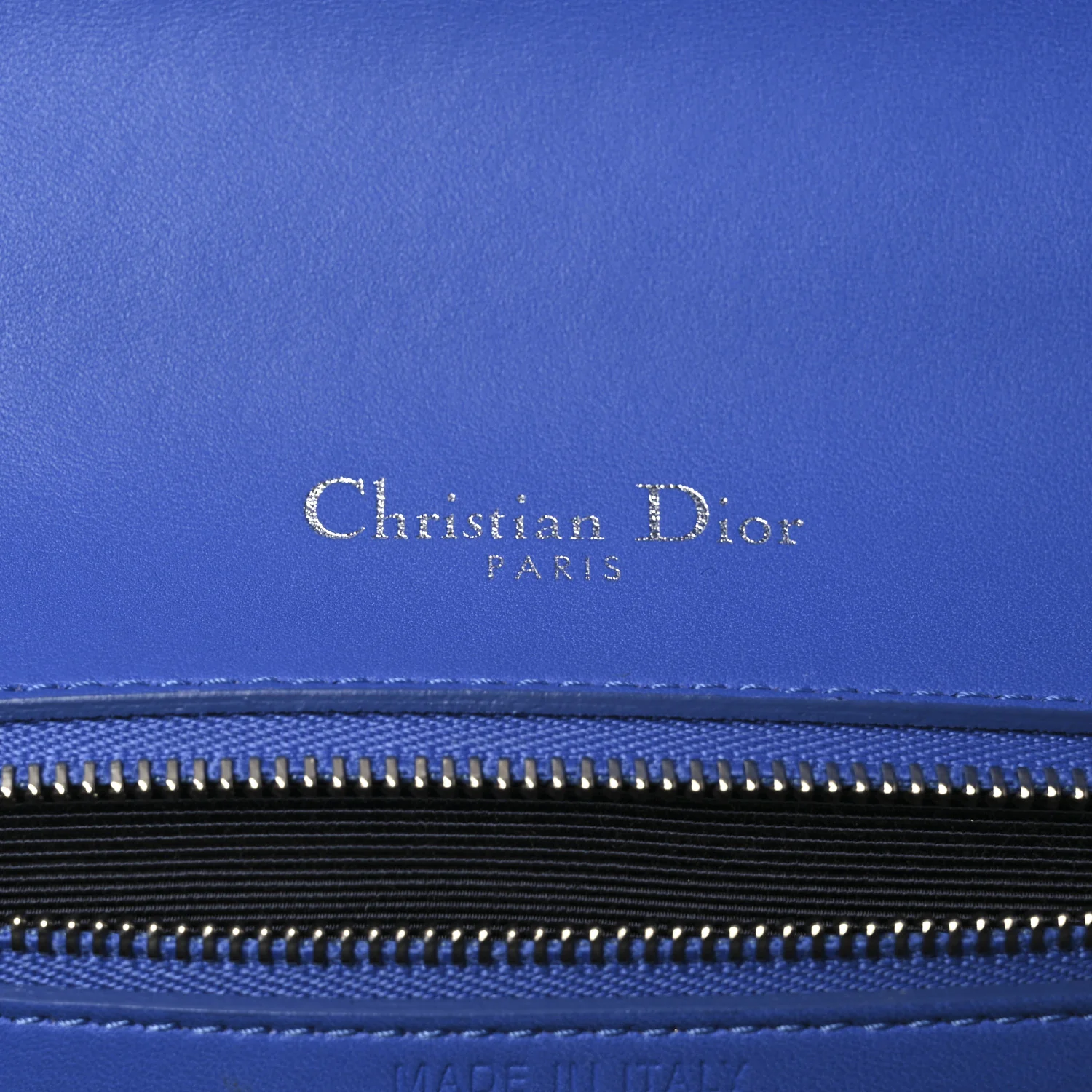 Smooth Calfskin Medium Diorama Flap Bag Blue - Image 6