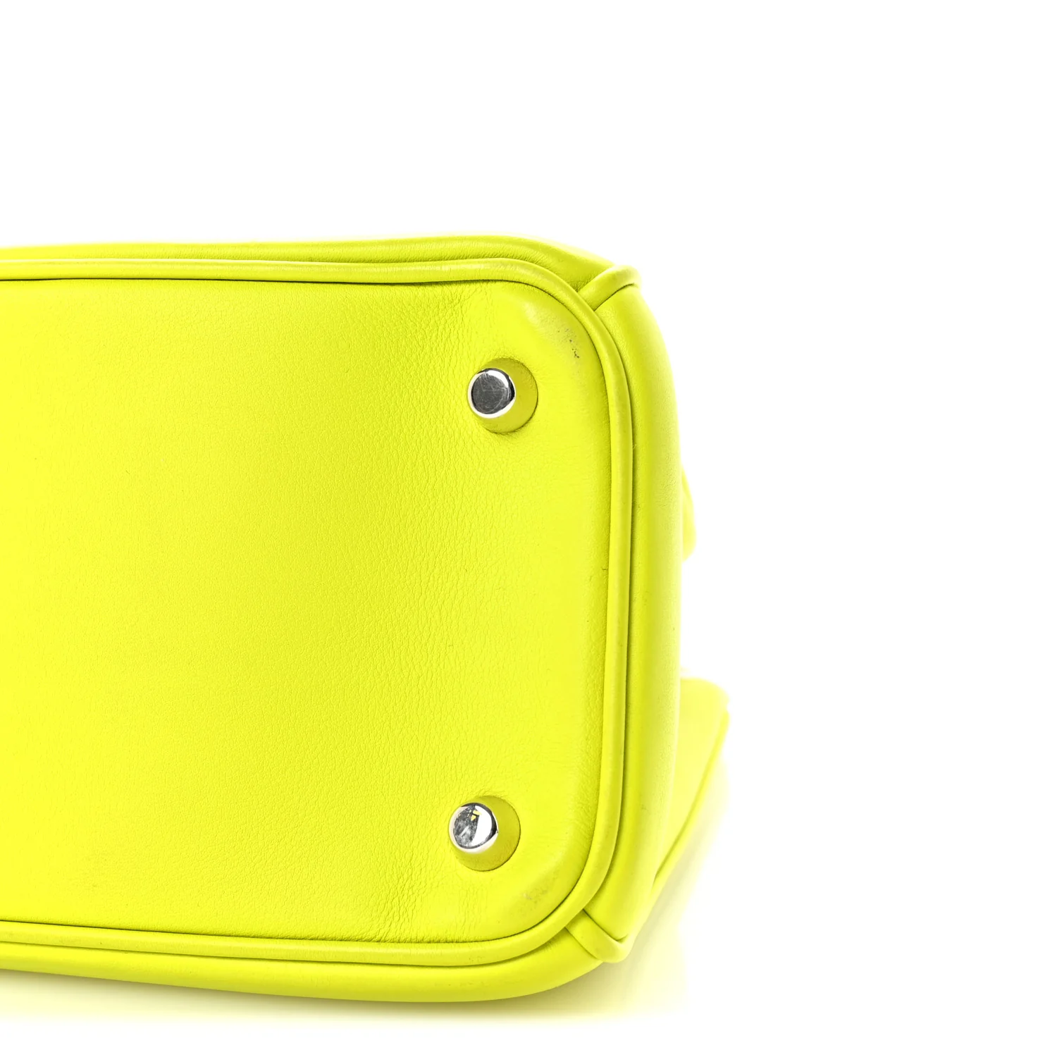 Smooth Calfskin Medium Diorissimo Tote Neon Yellow Light Blue - Image 11