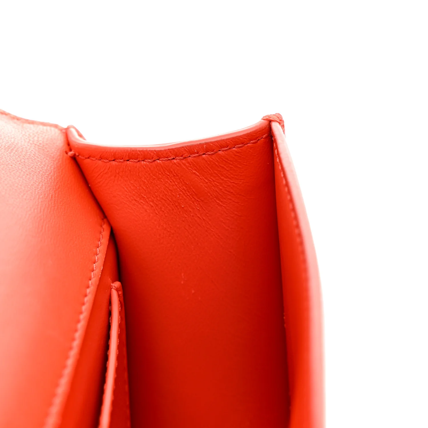 Smooth Calfskin Micro 30 Montaigne Flap Bag Orange - Image 12