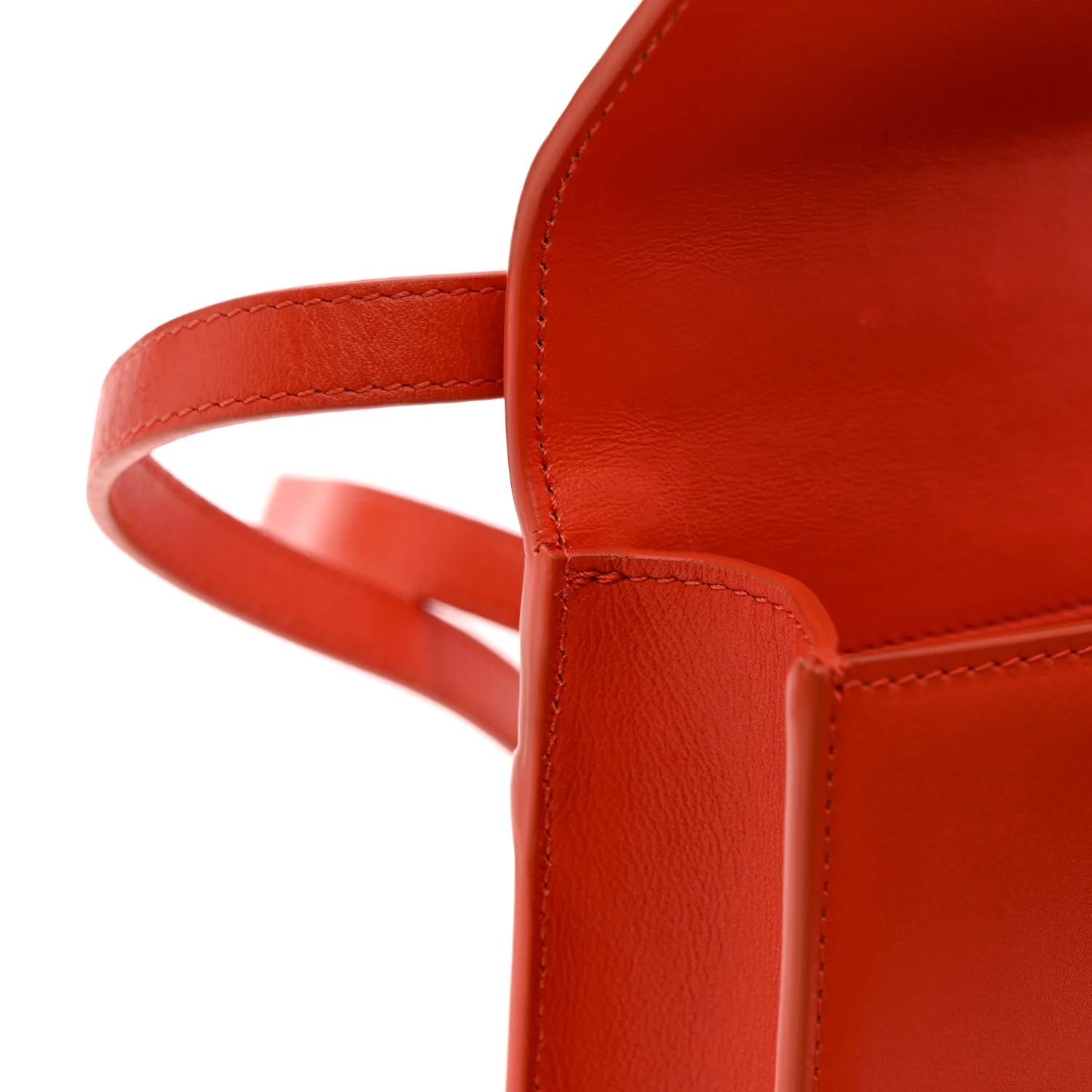 Smooth Calfskin Micro 30 Montaigne Flap Bag Orange - Image 14