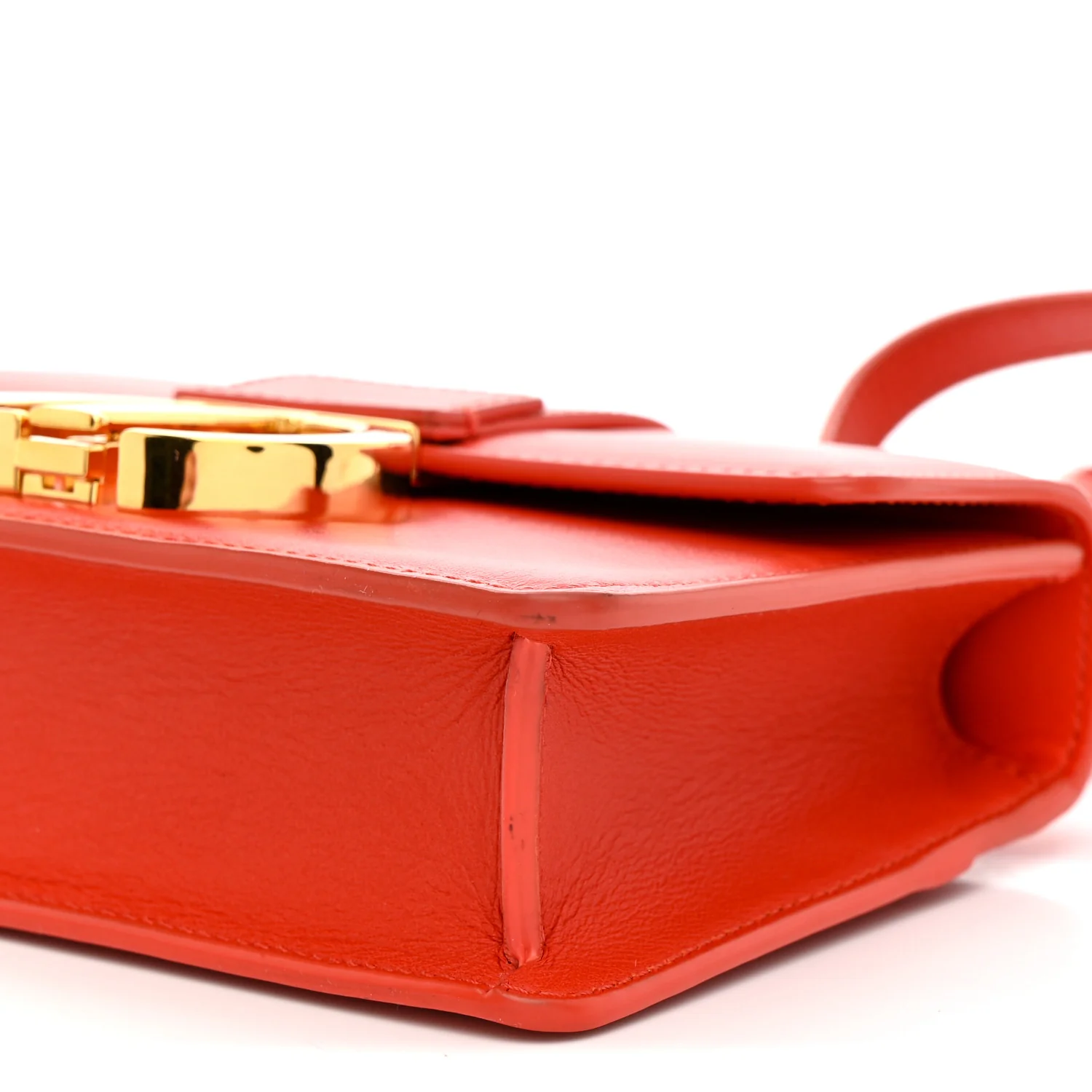 Smooth Calfskin Micro 30 Montaigne Flap Bag Orange - Image 9