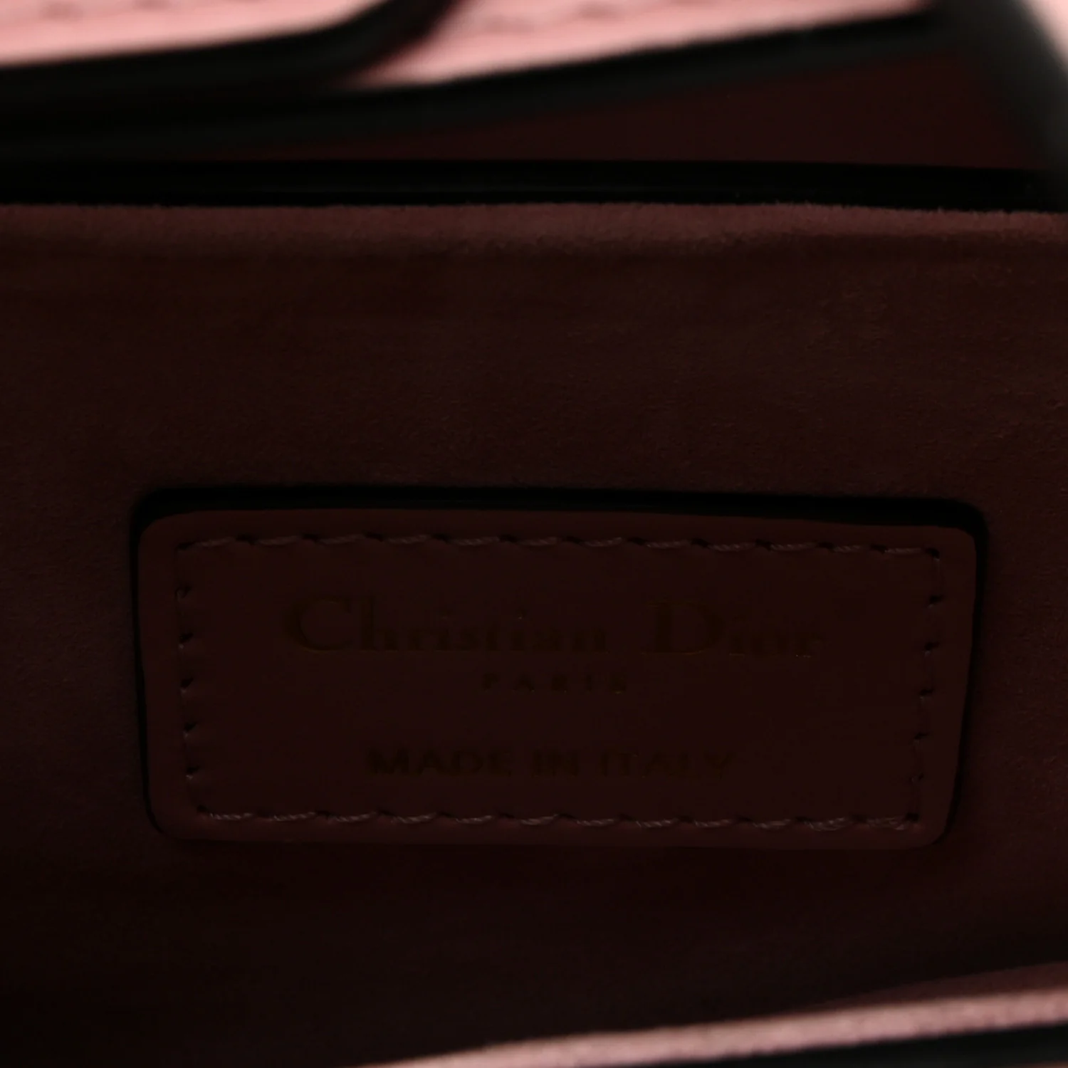 Smooth Calfskin Mini Saddle Bag With Strap Antique Pink - Image 11