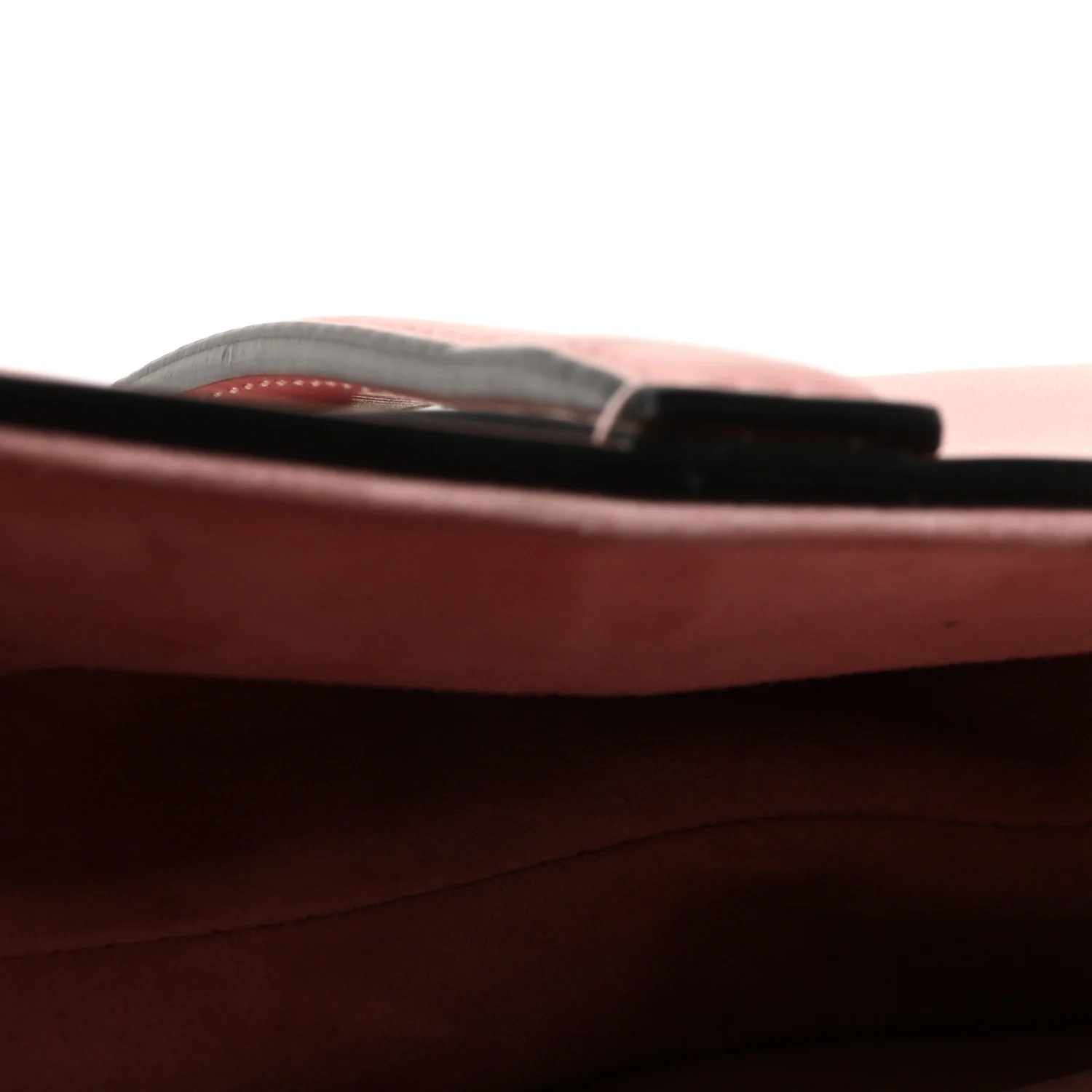 Smooth Calfskin Mini Saddle Bag With Strap Antique Pink - Image 9