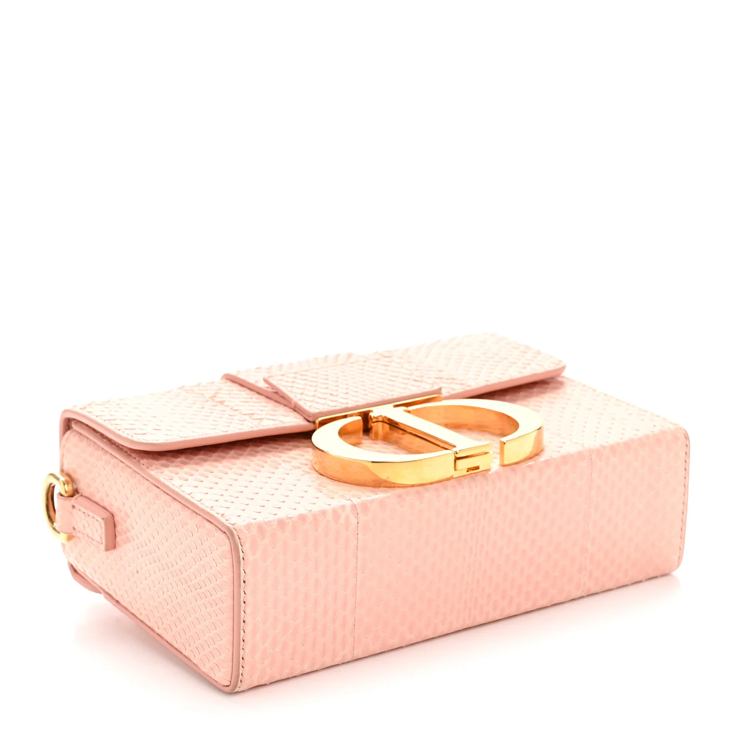 Snakeskin 30 Montaigne Box Bag Rose Clair - Image 4