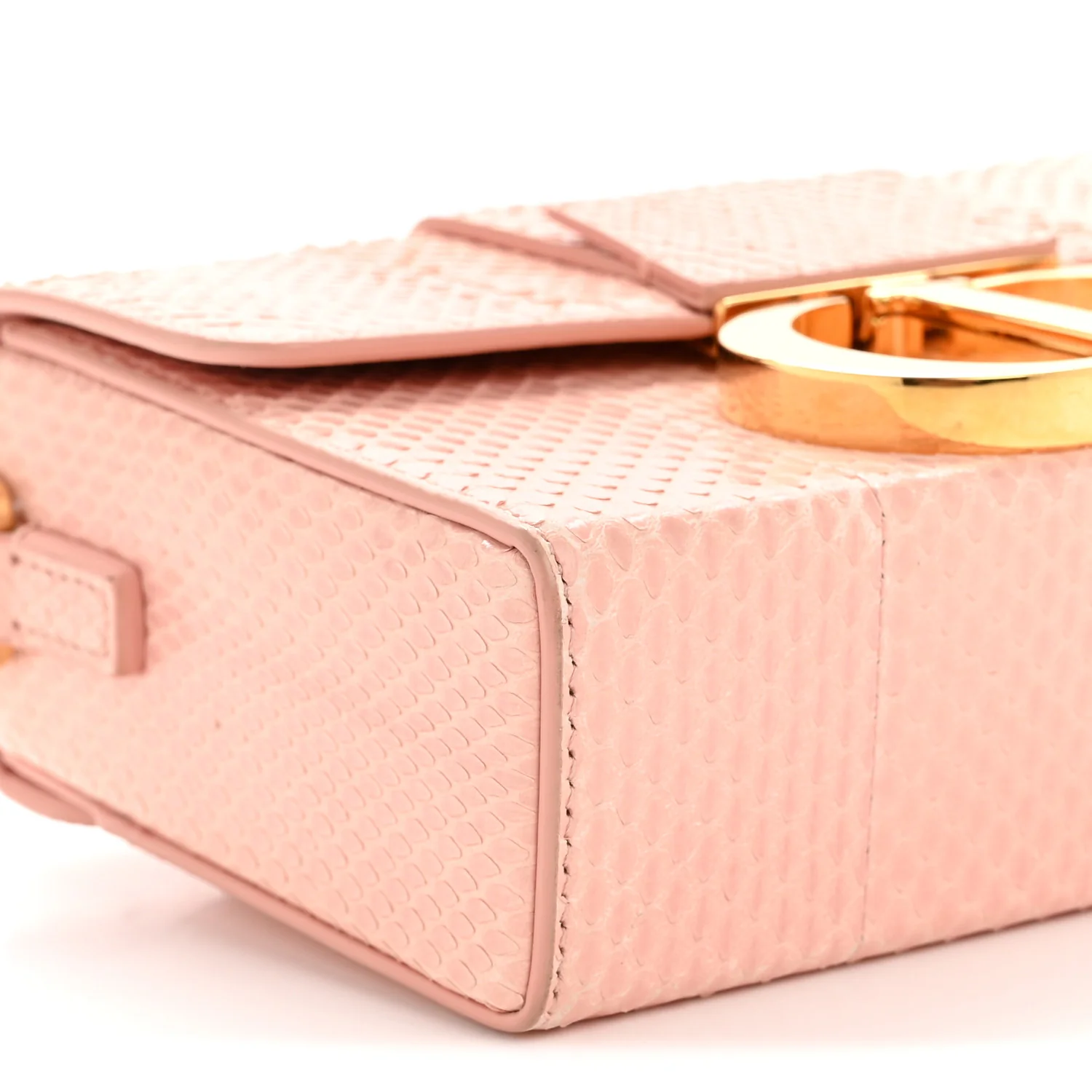 Snakeskin 30 Montaigne Box Bag Rose Clair - Image 9
