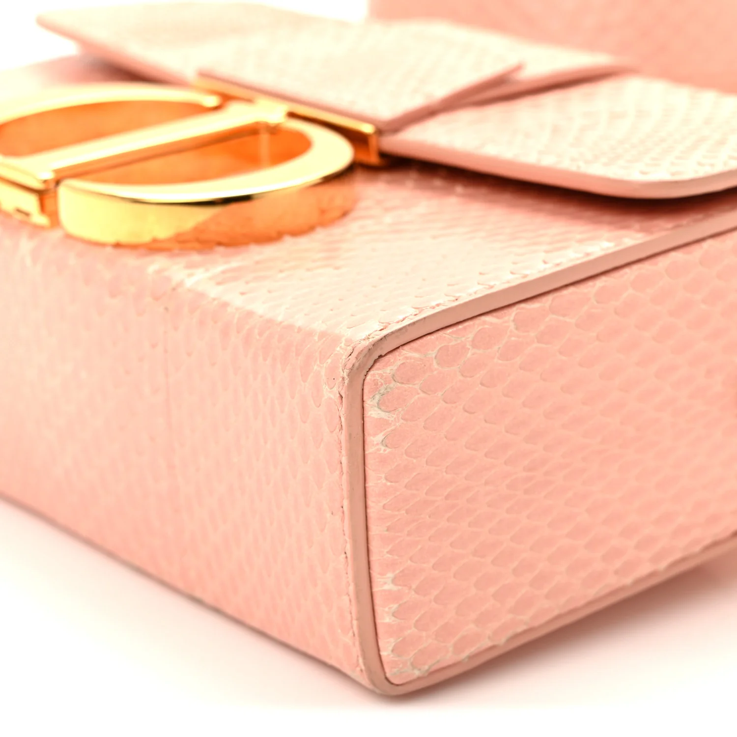 Snakeskin 30 Montaigne Box Bag Rose Clair - Image 10