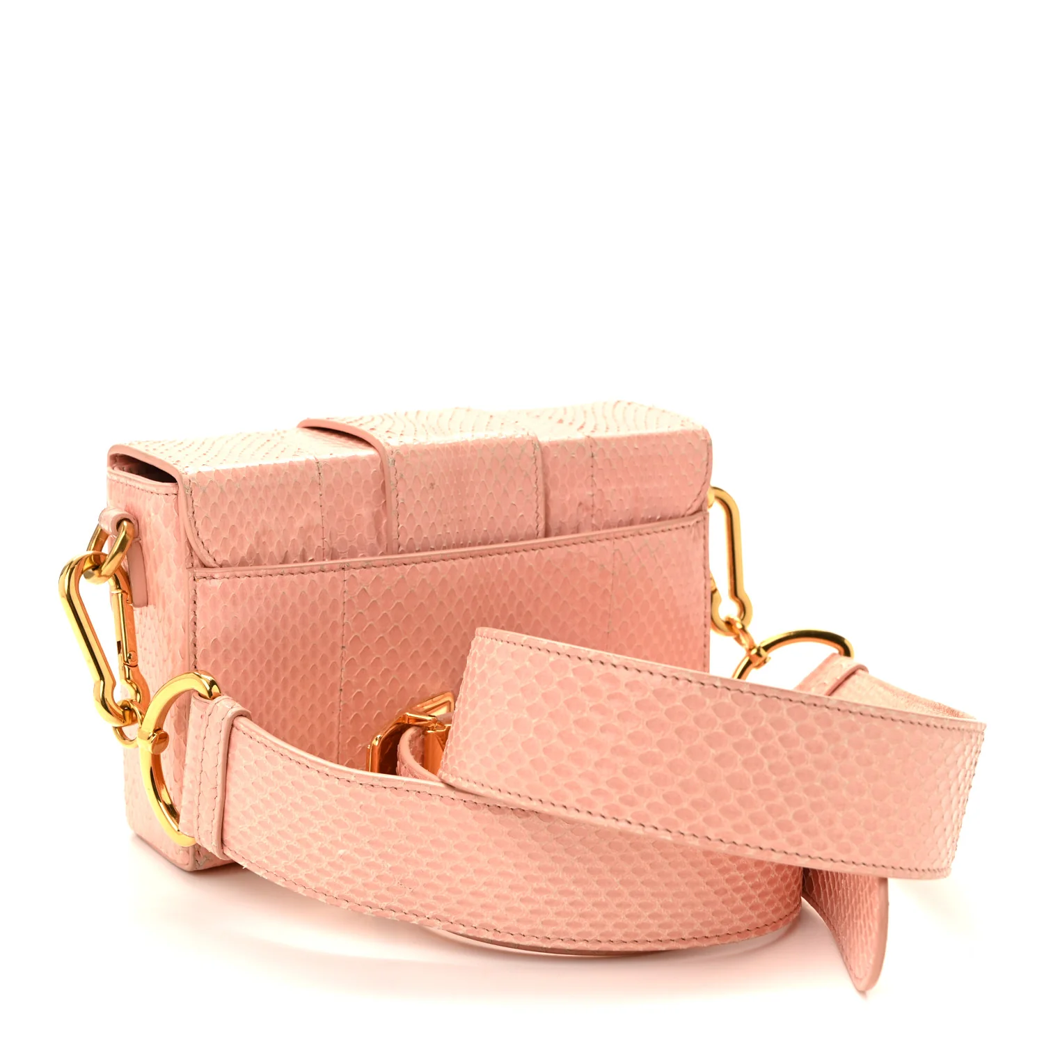 Snakeskin 30 Montaigne Box Bag Rose Clair - Image 3