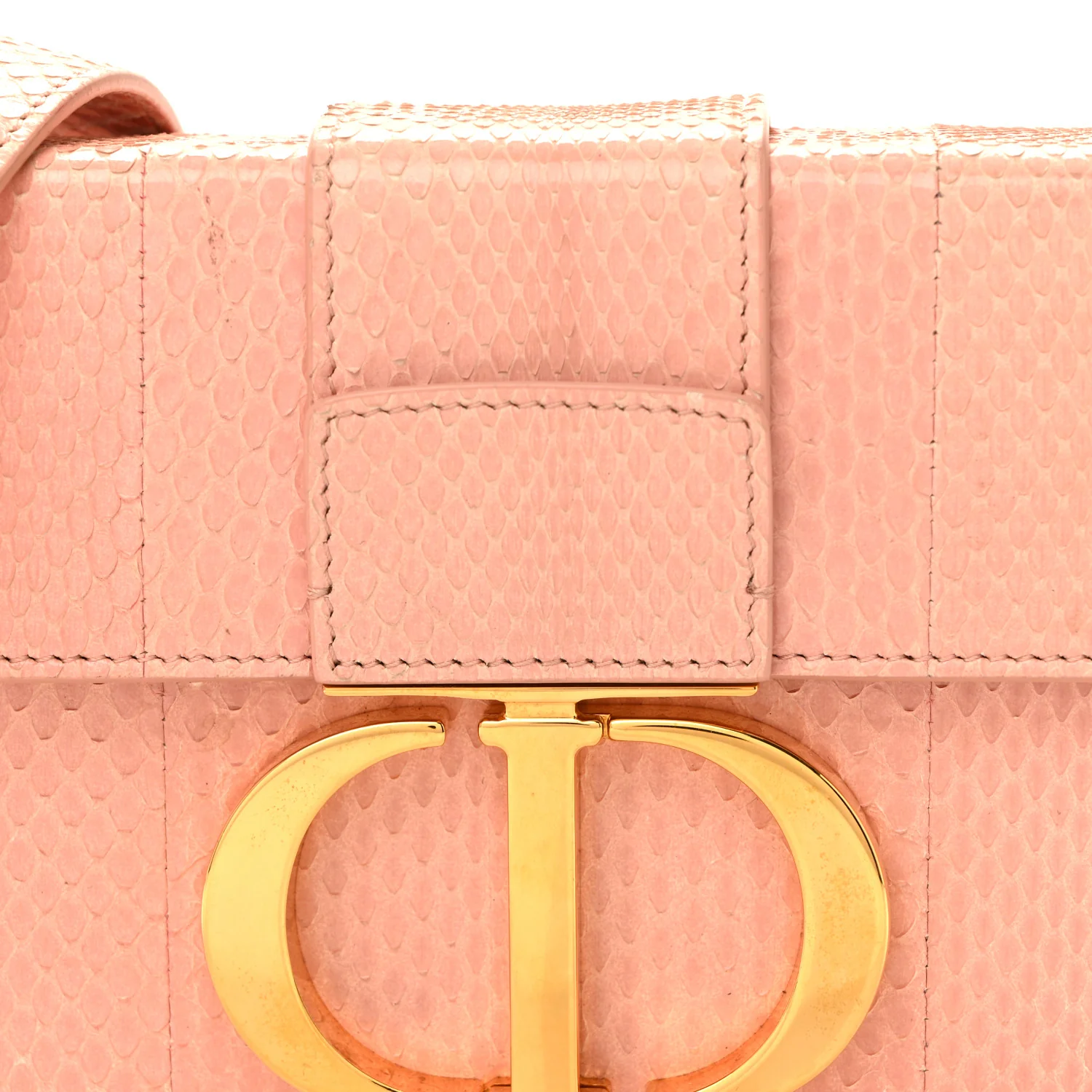 Snakeskin 30 Montaigne Box Bag Rose Clair - Image 8