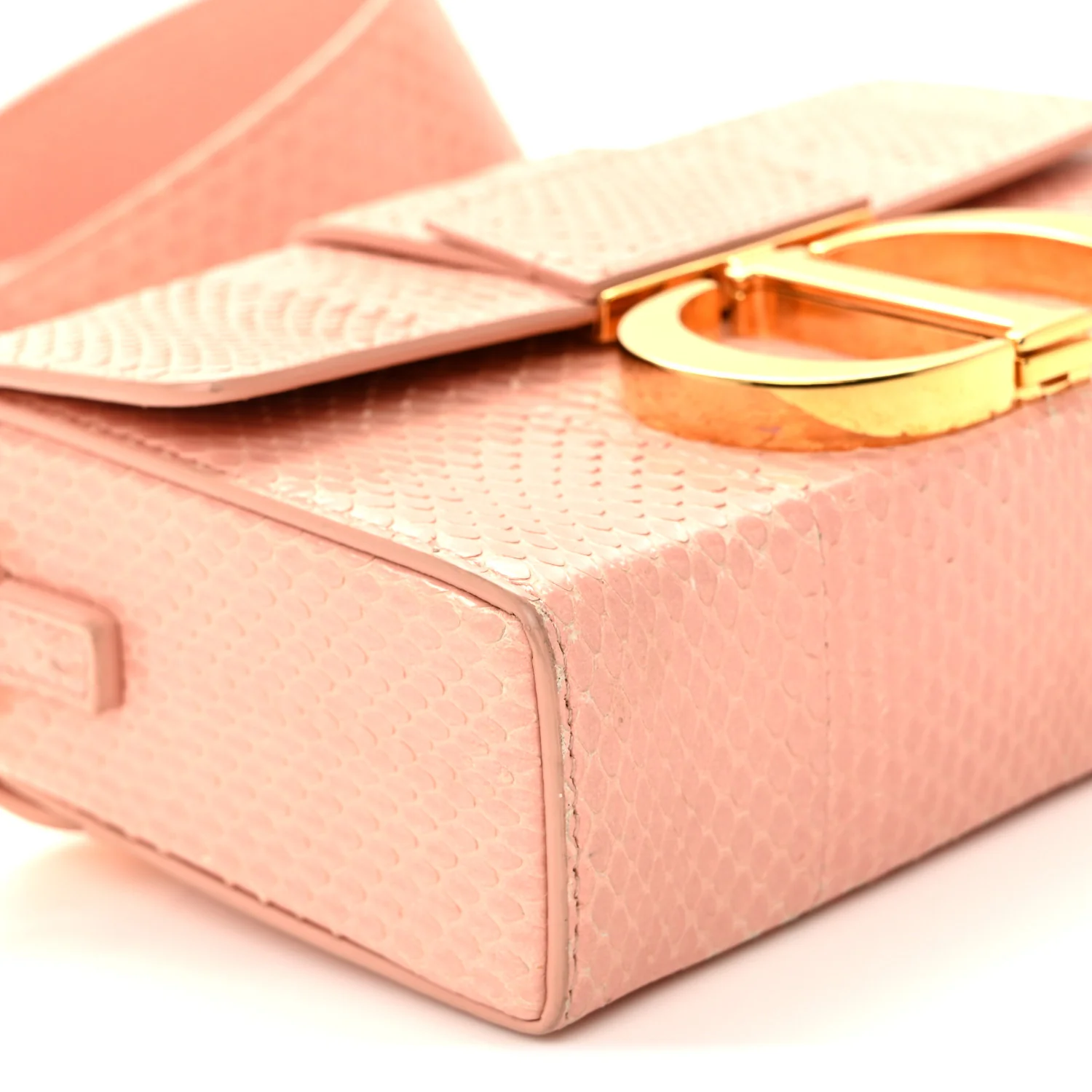 Snakeskin 30 Montaigne Box Bag Rose Clair - Image 9