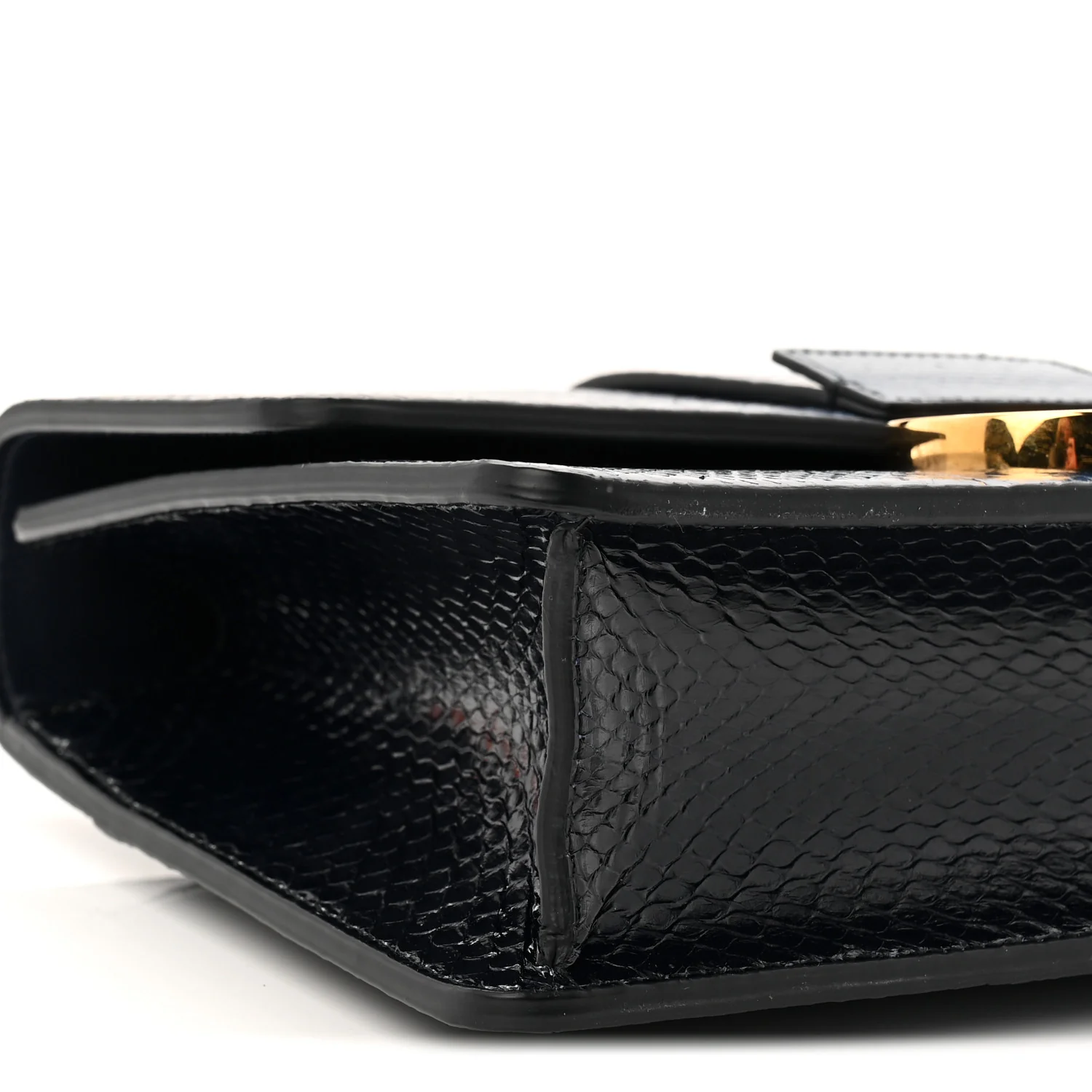 Snakeskin 30 Montaigne Flap Bag Blue - Image 8