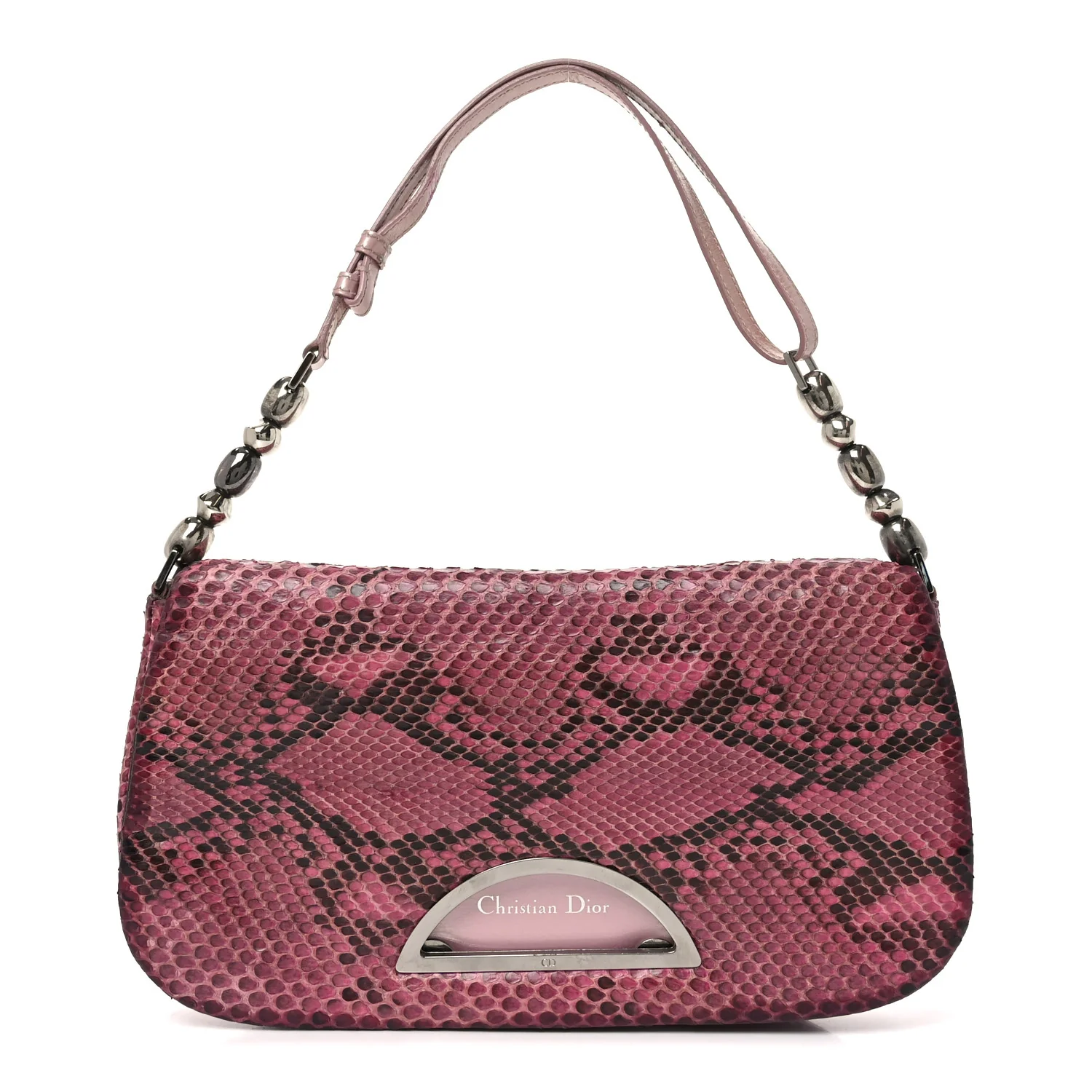 Snakeskin Malice Shoulder Bag Pink