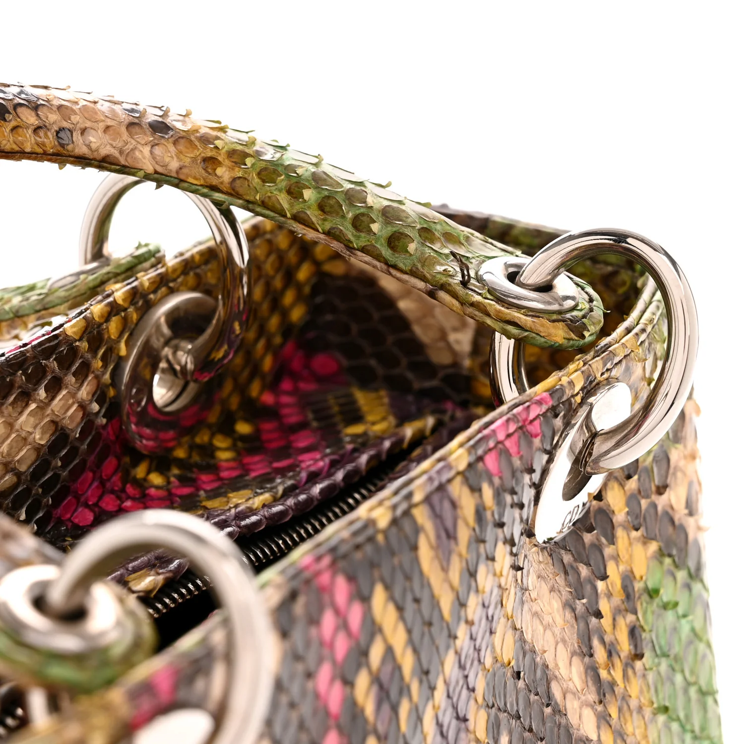 Snakeskin Medium Lady Dior Multicolor - Image 11