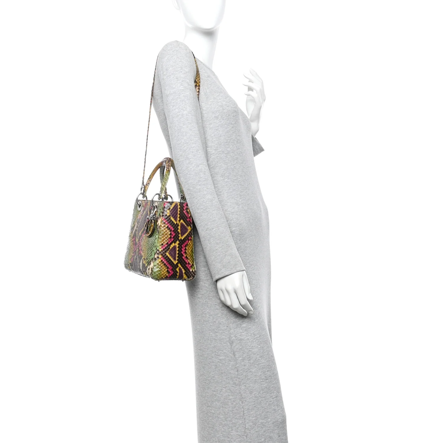 Snakeskin Medium Lady Dior Multicolor - Image 2