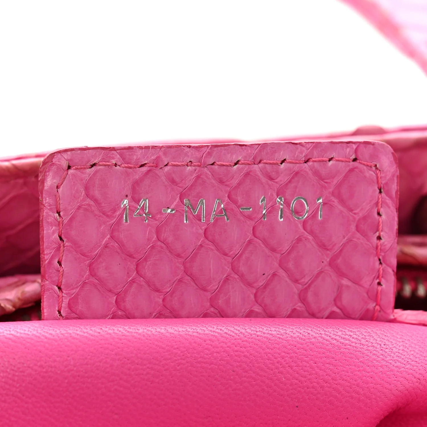 Snakeskin Medium Lady Dior Pink - Image 7