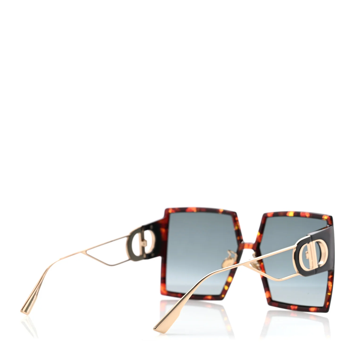 Square 30 Montaigne Sunglasses Tortoise - Image 4