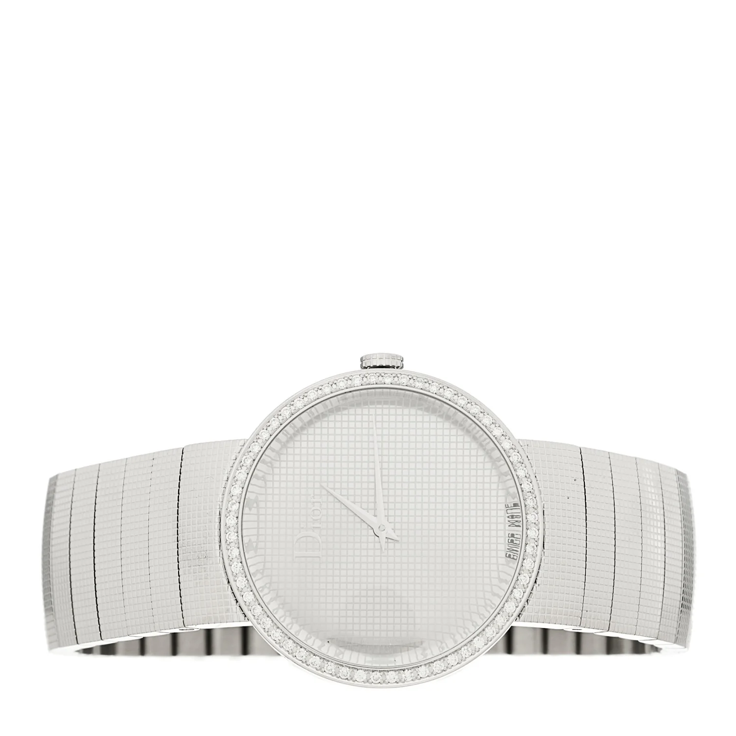 Stainless Steel Diamond Bezel 33mm La D De Dior Quartz Watch - Image 2