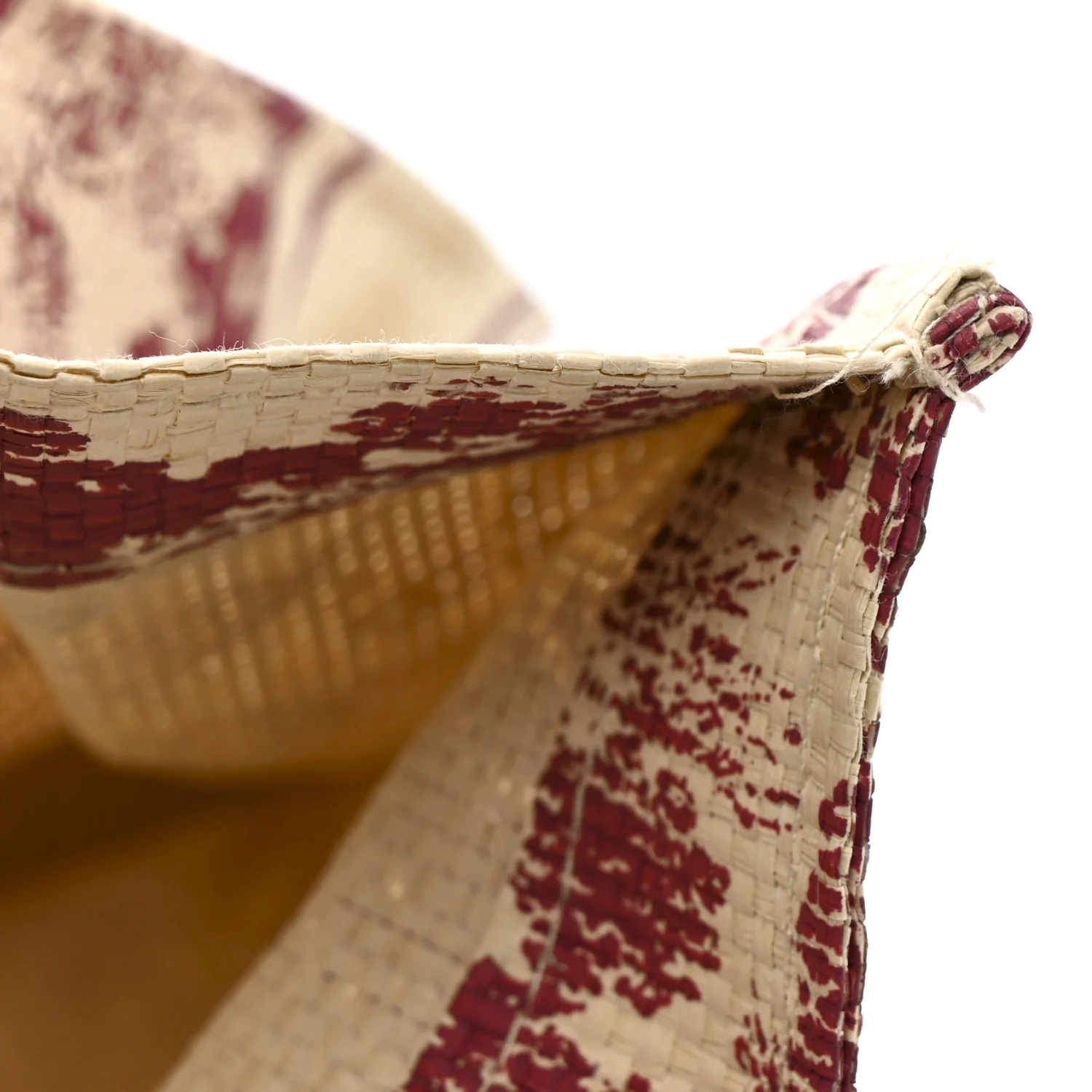 Straw Dioriviera Tote Red - Image 12