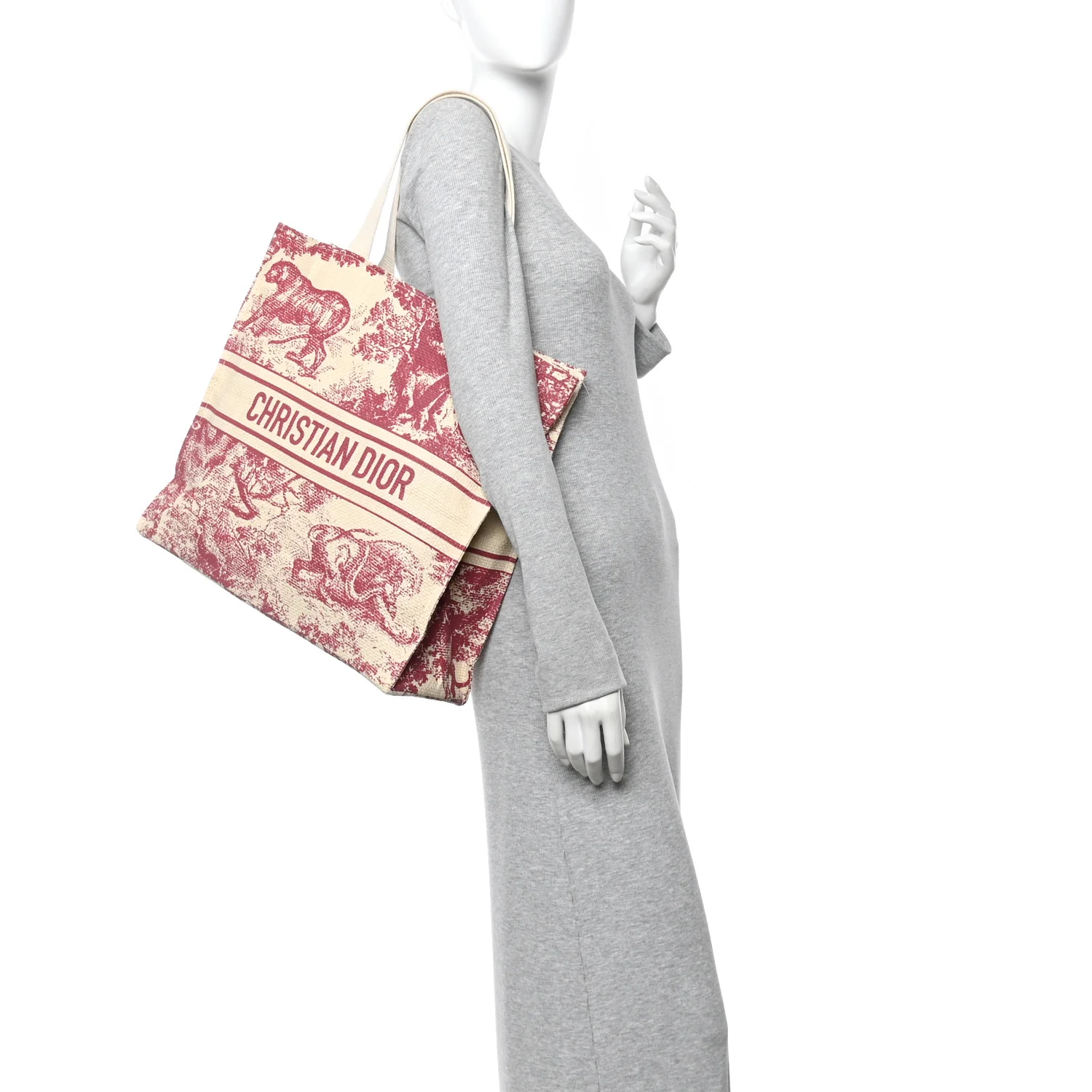 Straw Dioriviera Tote Red - Image 2