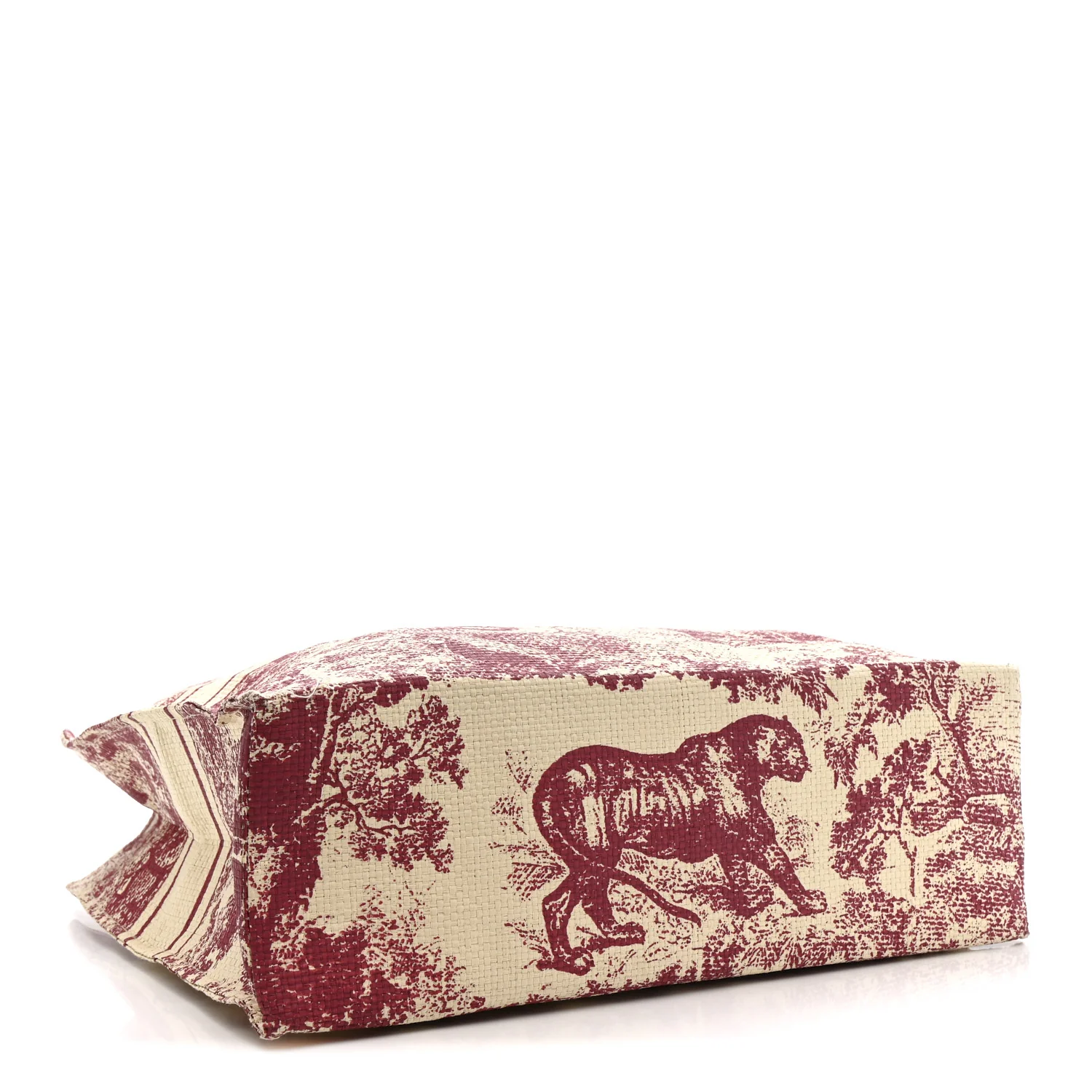Straw Dioriviera Tote Red - Image 4