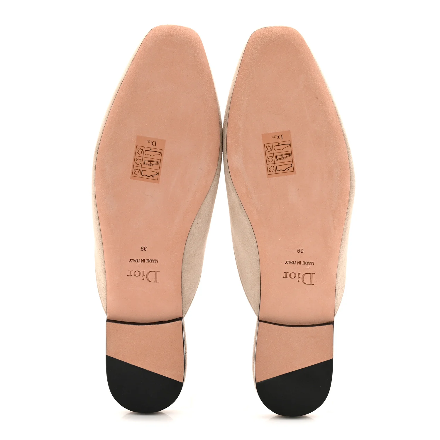 Suede Goatskin Baby Bow Mule 39 Rope Beige - Image 6