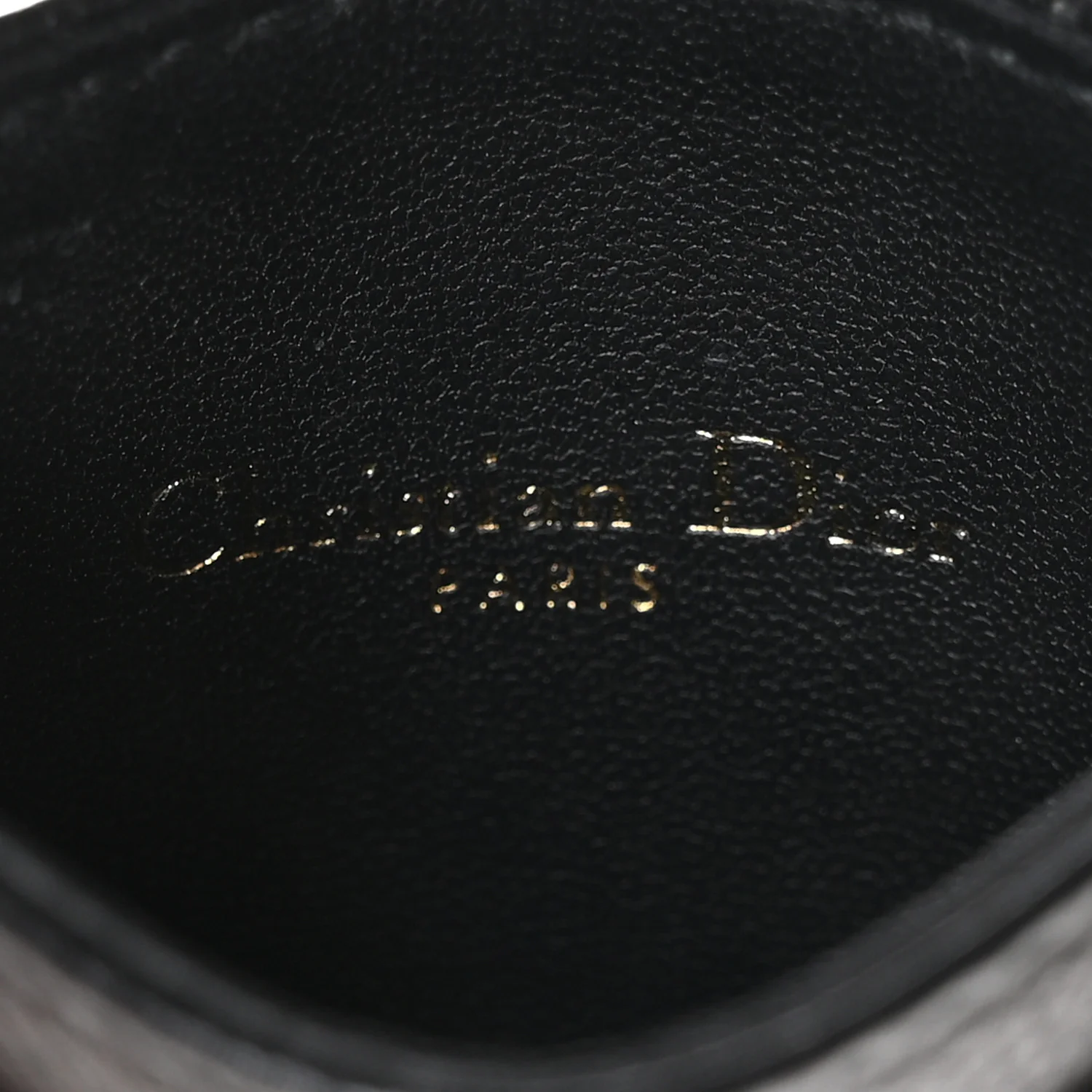 Supple Calfskin Cannage Caro Freesia Card Holder Black - Image 6