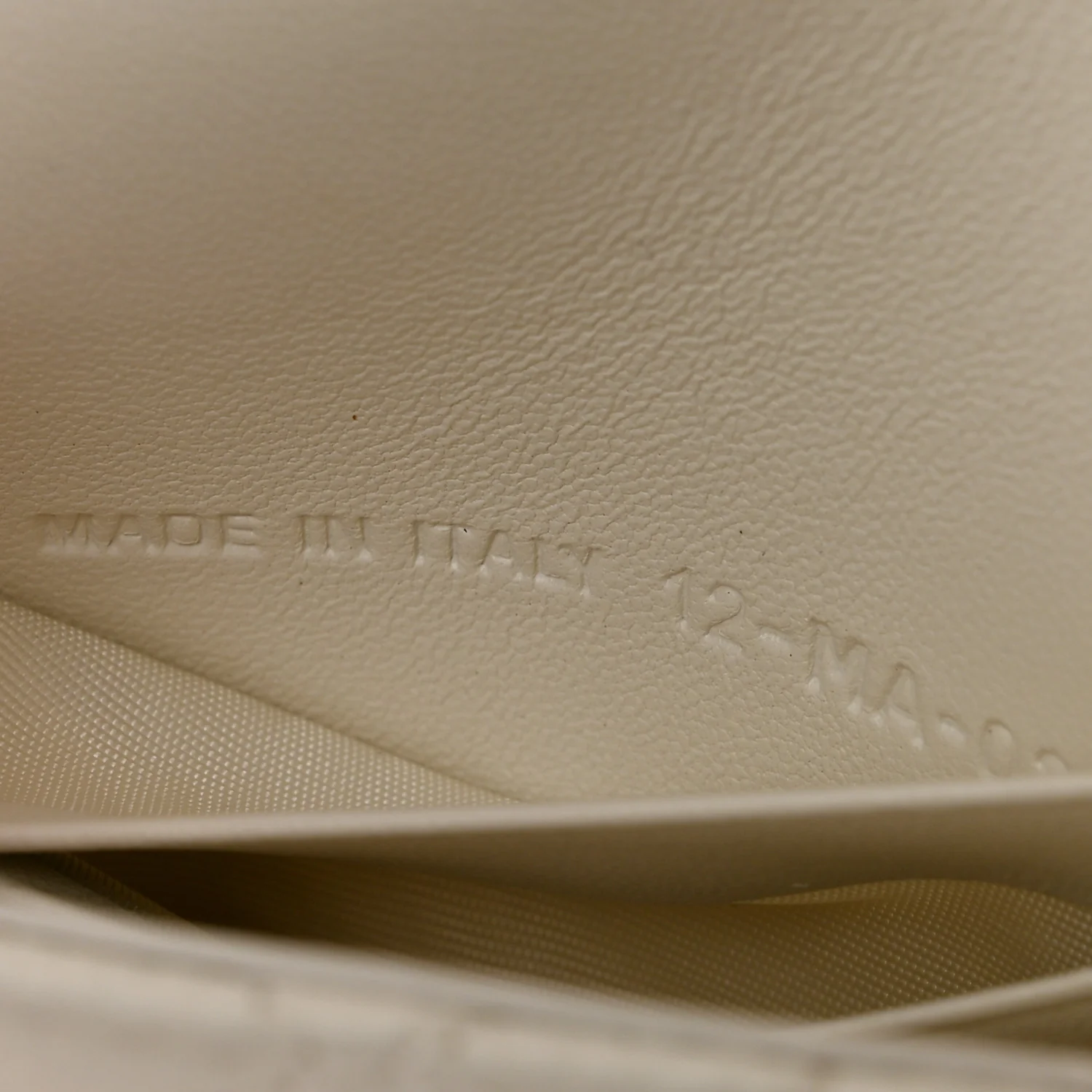 Supple Calfskin Caro Pouch with Chain Latte - Image 7