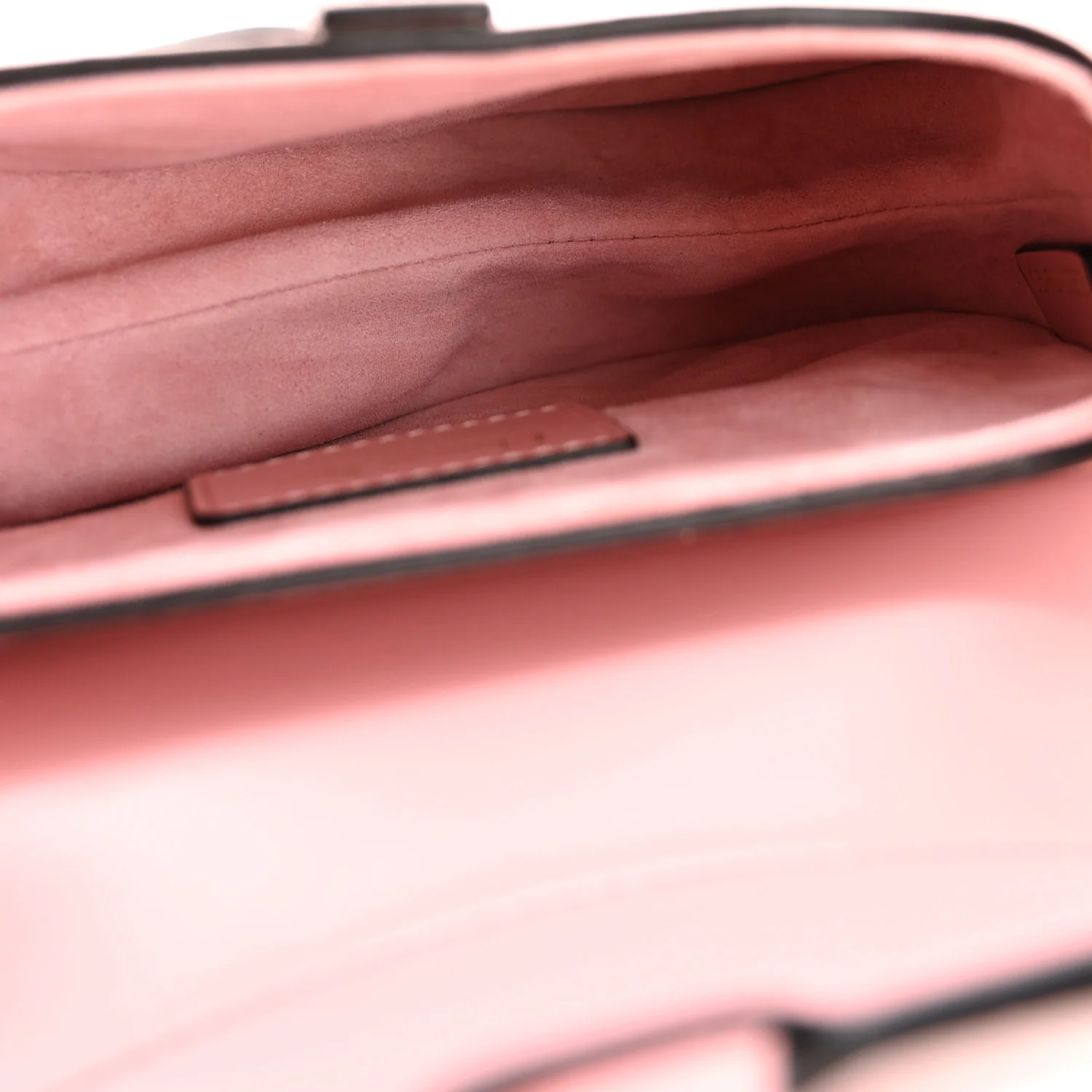 Supple Calfskin Mini Saddle Bag With Strap Old Rose - Image 5