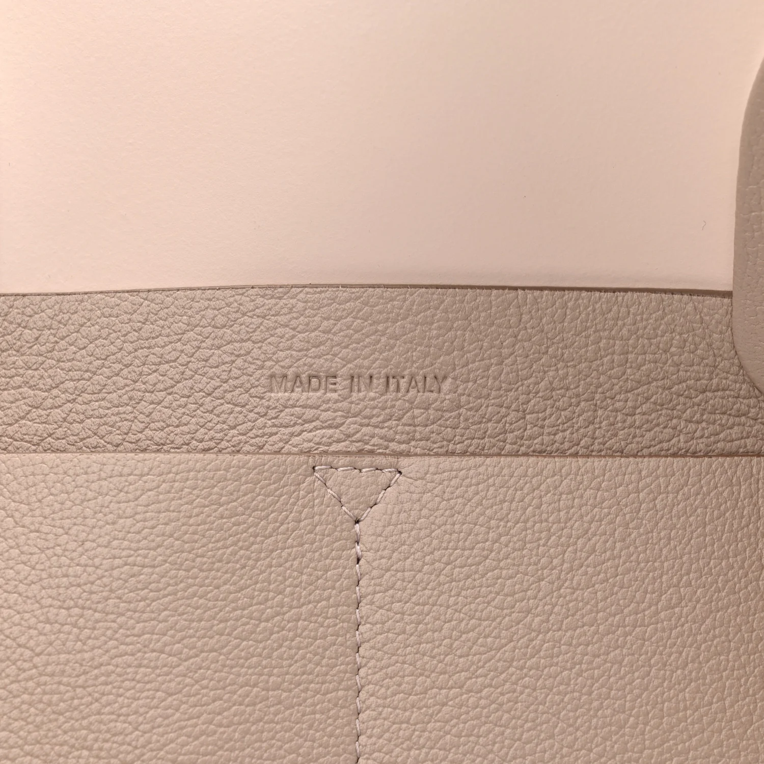 Supple Grained Calfskin Large Open Bar Tote Rose Poudre - Image 7
