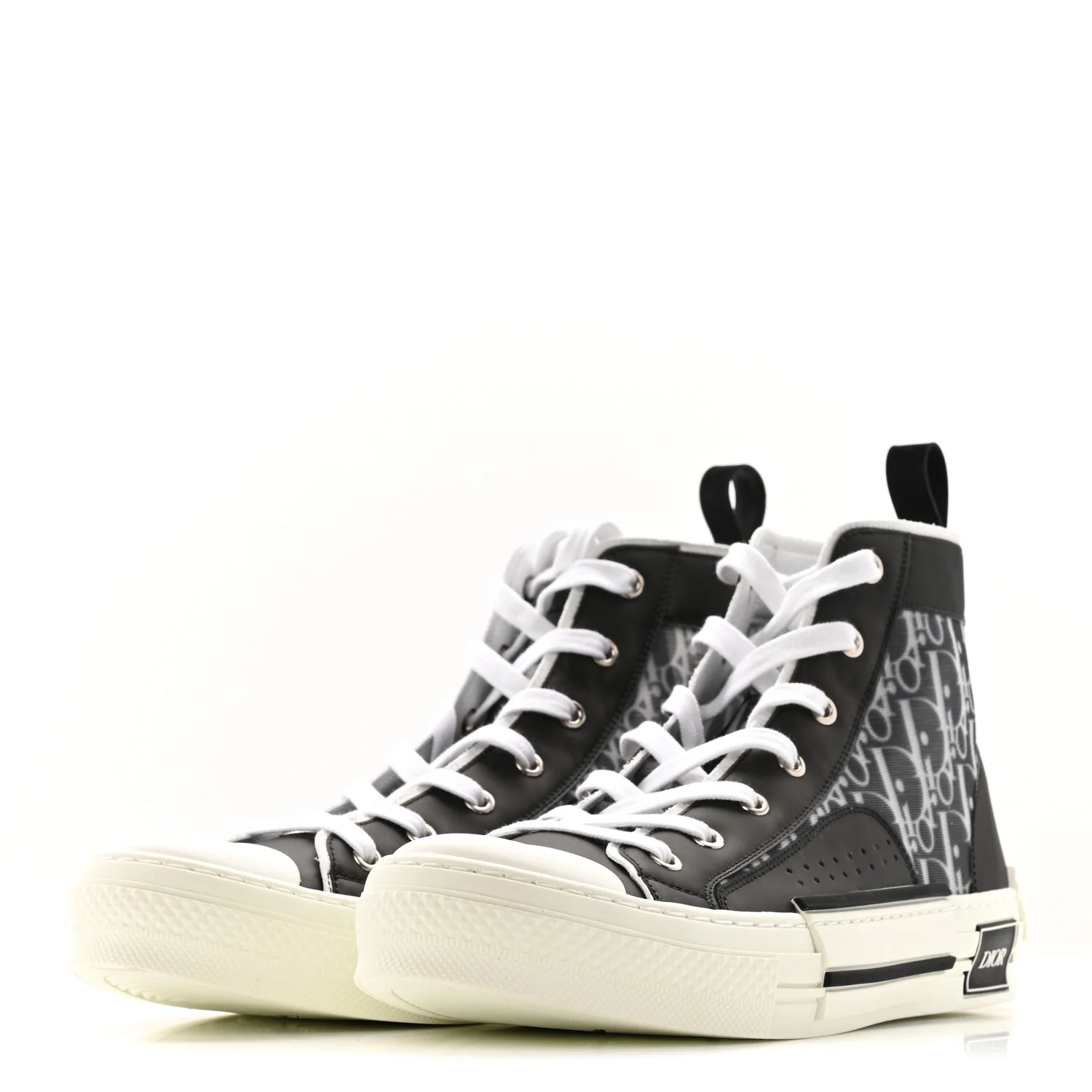Technical Canvas Oblique Mens B23 High Top 43 Black - Image 4