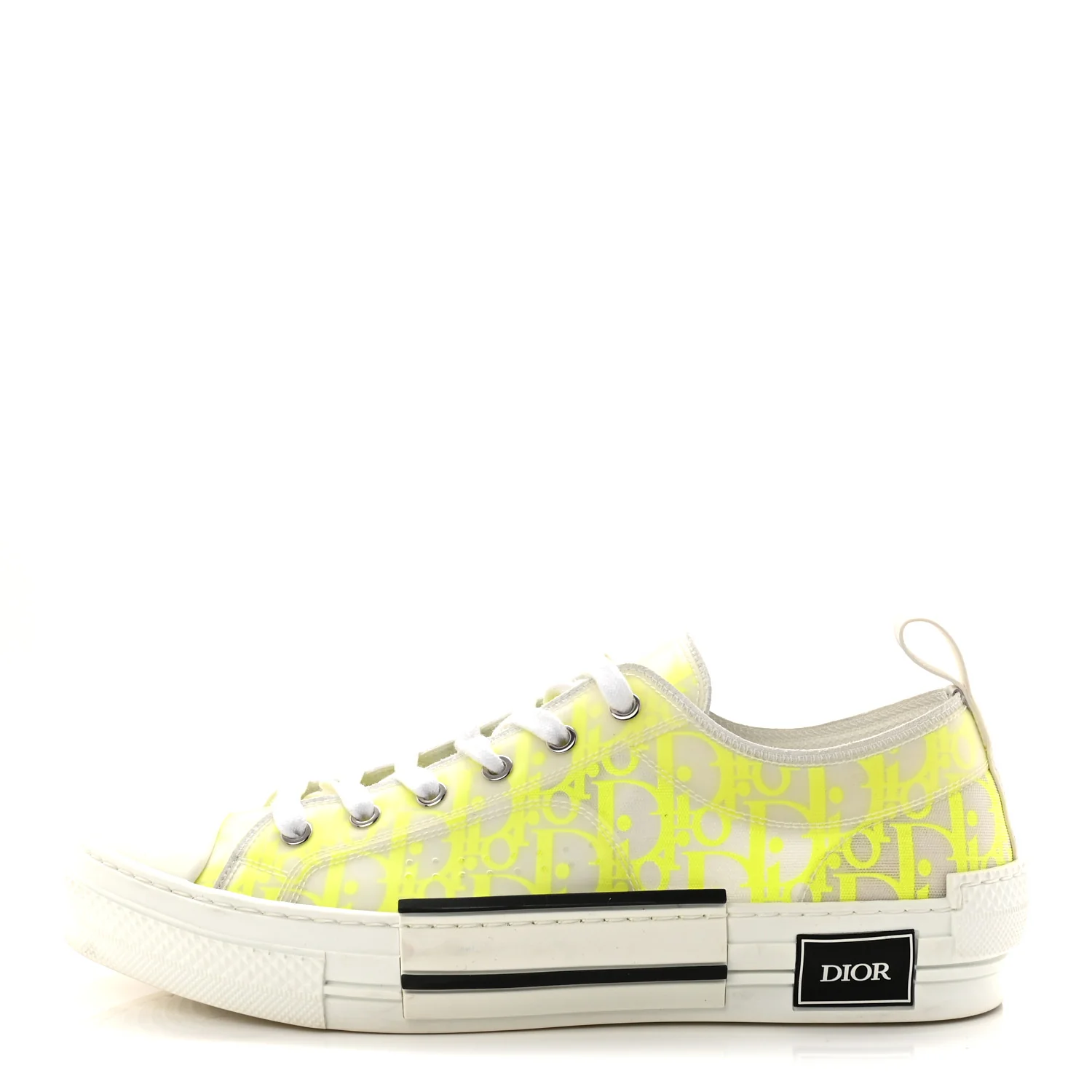 Technical Canvas Oblique Mens B23 Low Top Sneaker 43 Yellow