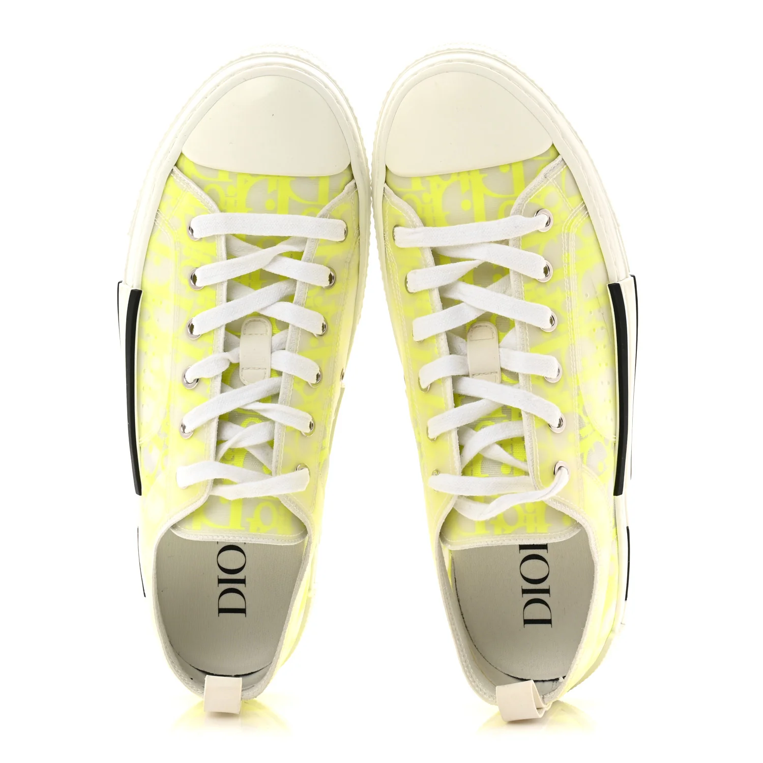 Technical Canvas Oblique Mens B23 Low Top Sneaker 43 Yellow - Image 2