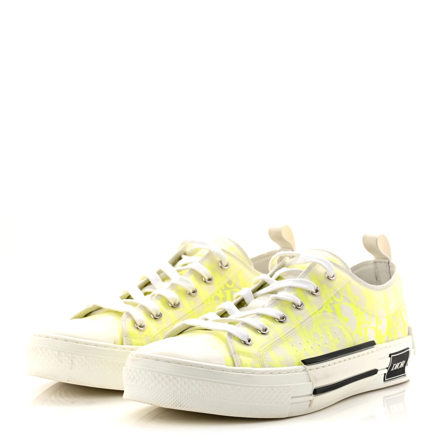 Technical Canvas Oblique Mens B23 Low Top Sneaker 43 Yellow - Image 4