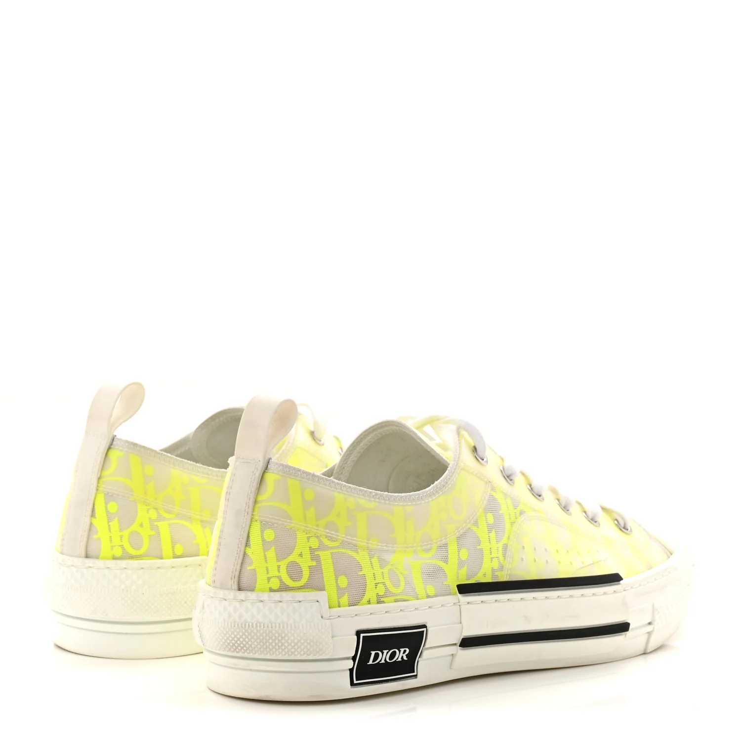 Technical Canvas Oblique Mens B23 Low Top Sneaker 43 Yellow - Image 5