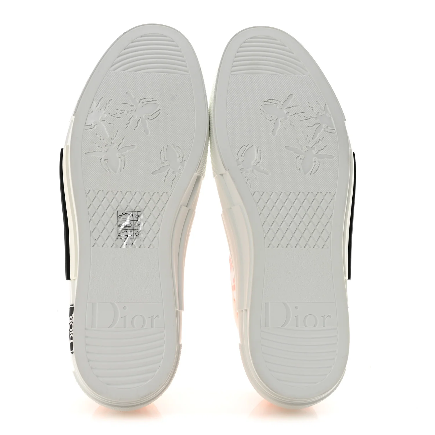Technical Canvas Oblique Mens B23 Low Top Sneakers 44 White Orange - Image 6