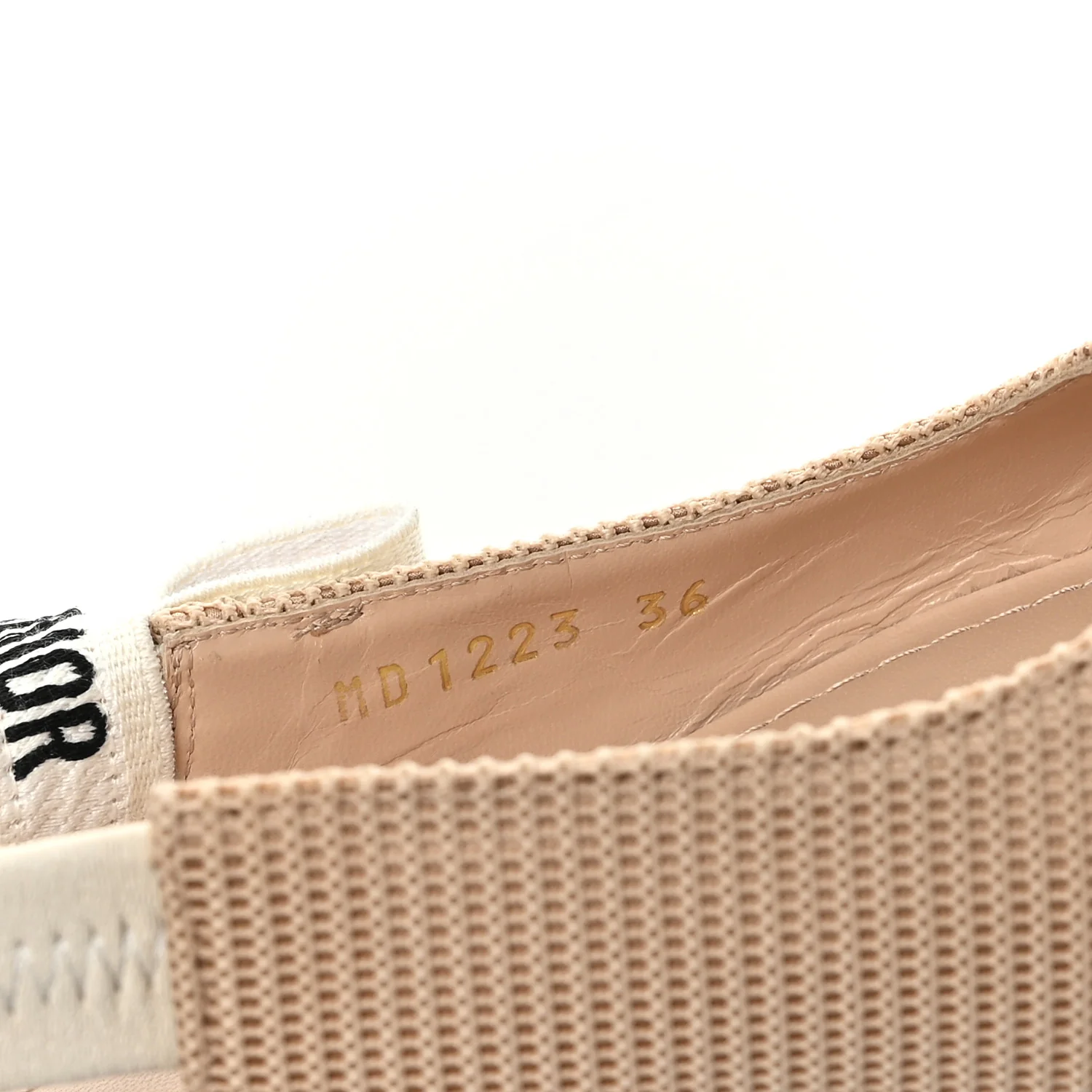 Technical Canvas Ribbon J'Adior Slingback Ballet Flats 36 Powder Nude - Image 9