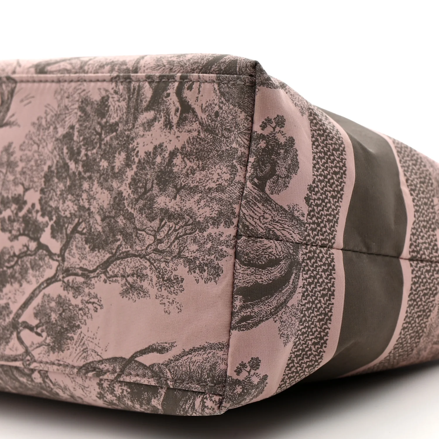 Technical Fabric Toile De Jouy DiorTravel Nomad Pouch Pink Grey - Image 10