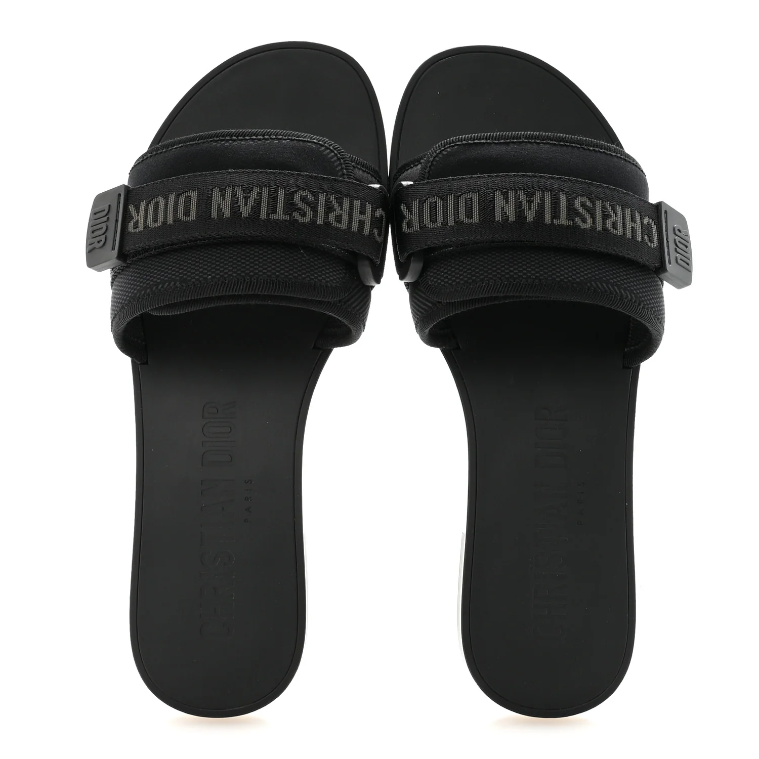 Technical Stretch Fabric Camouflage Dio(r)evolution Slide Sandals 37 Black Military - Image 2
